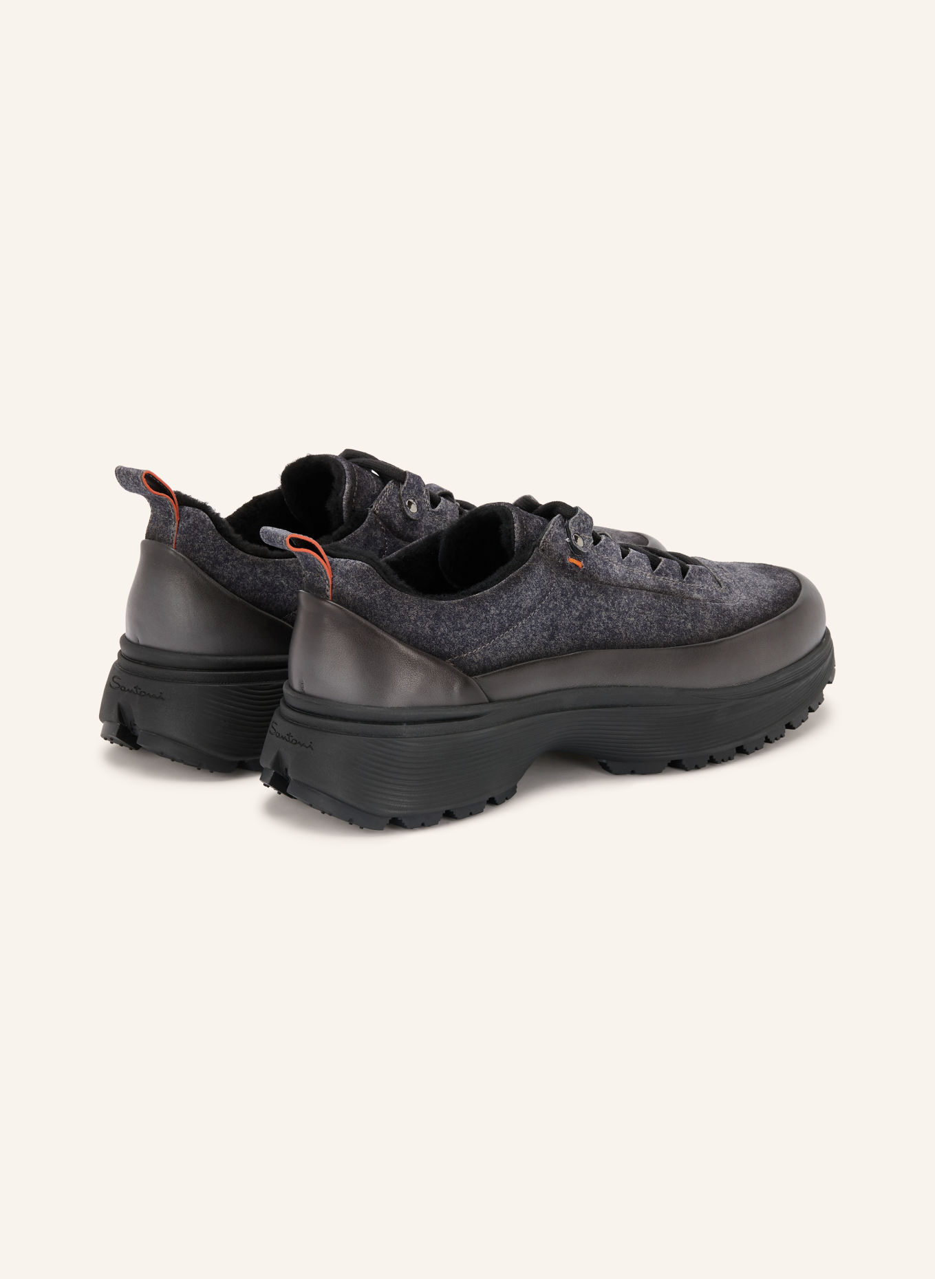 Santoni Sneakersy: CZIEMNOSZARY