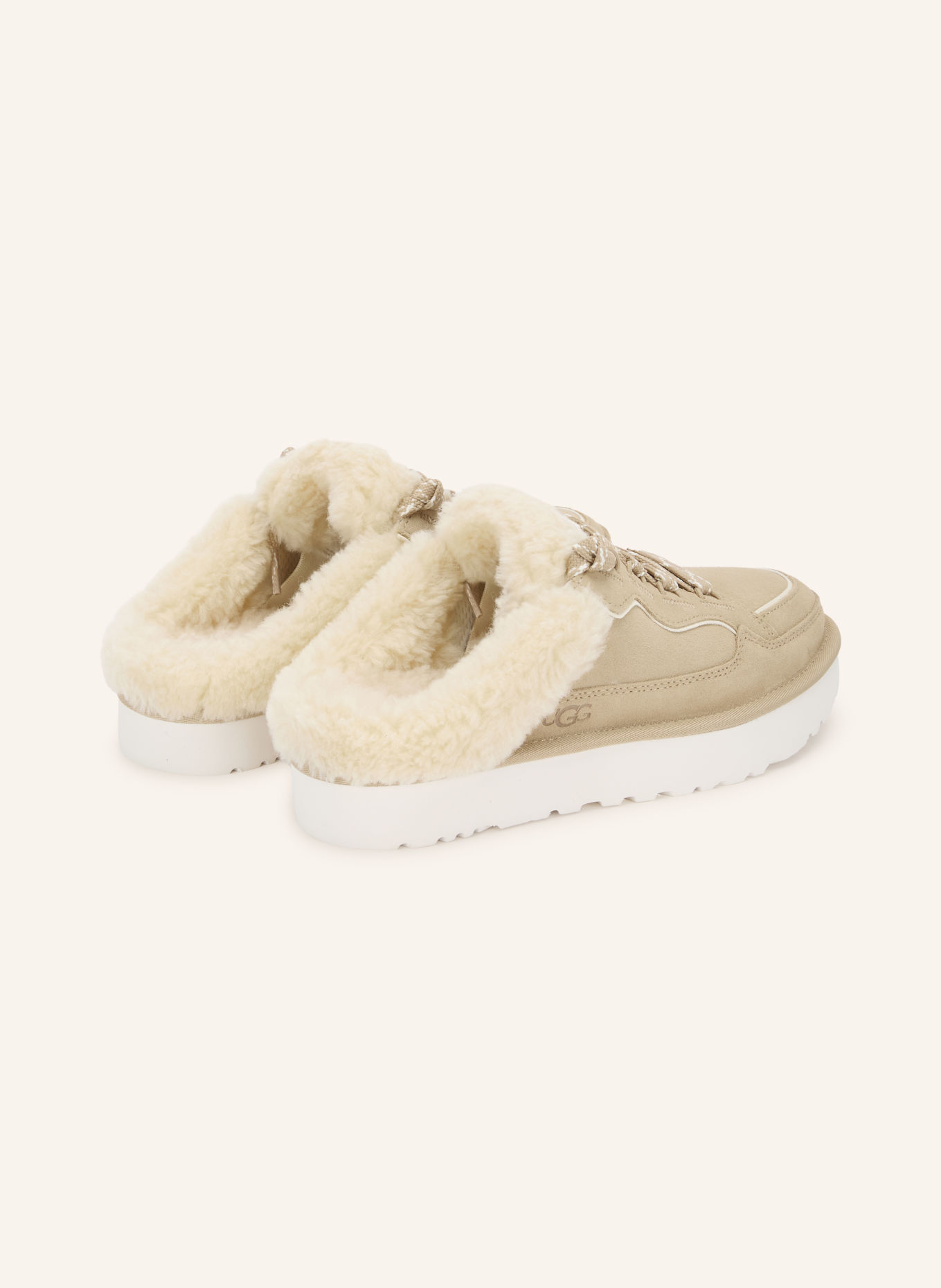 UGG Mules LOWMEL: BEIGE / CREME