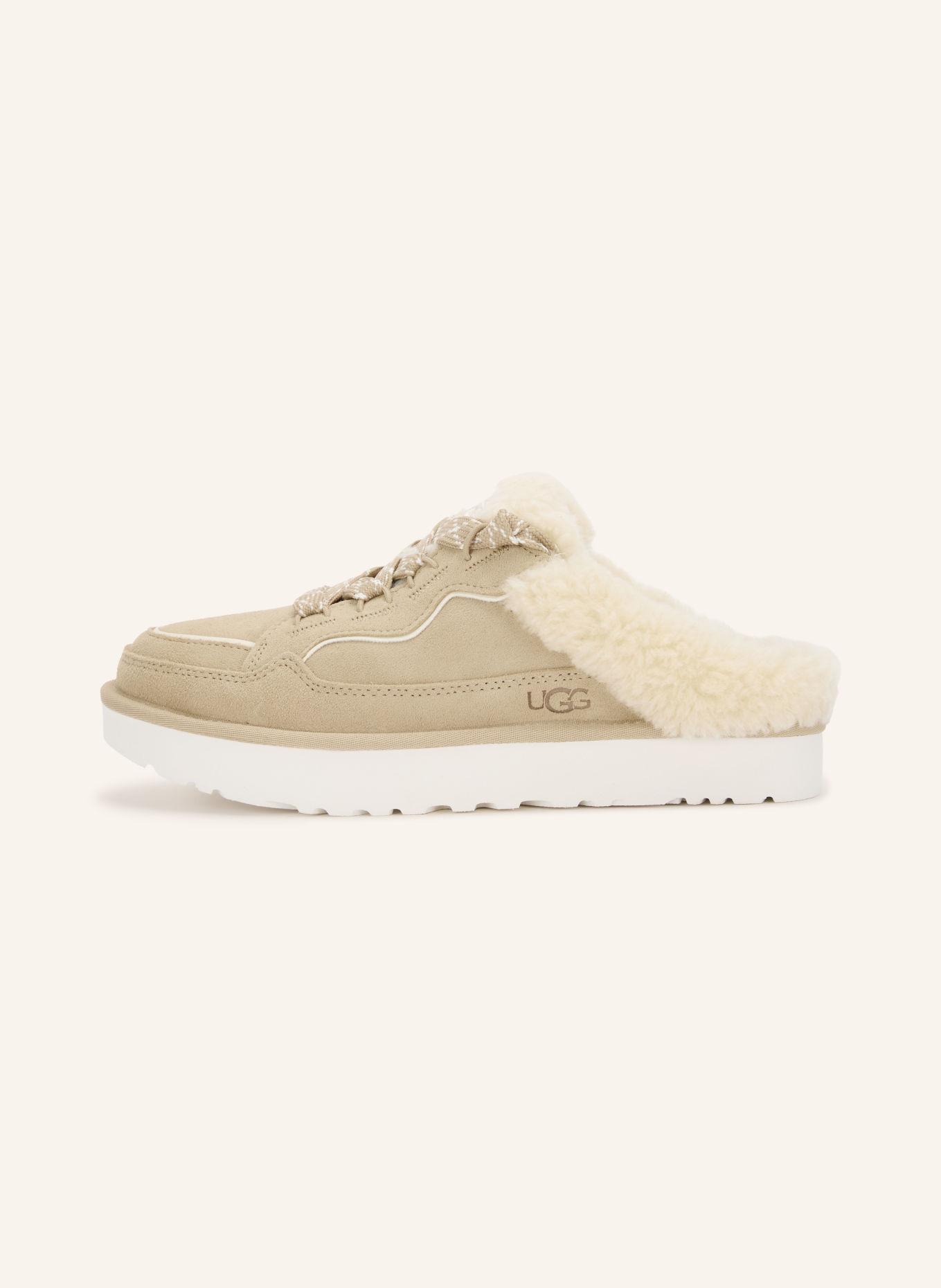 UGG Mules LOWMEL: BEIGE / CREME