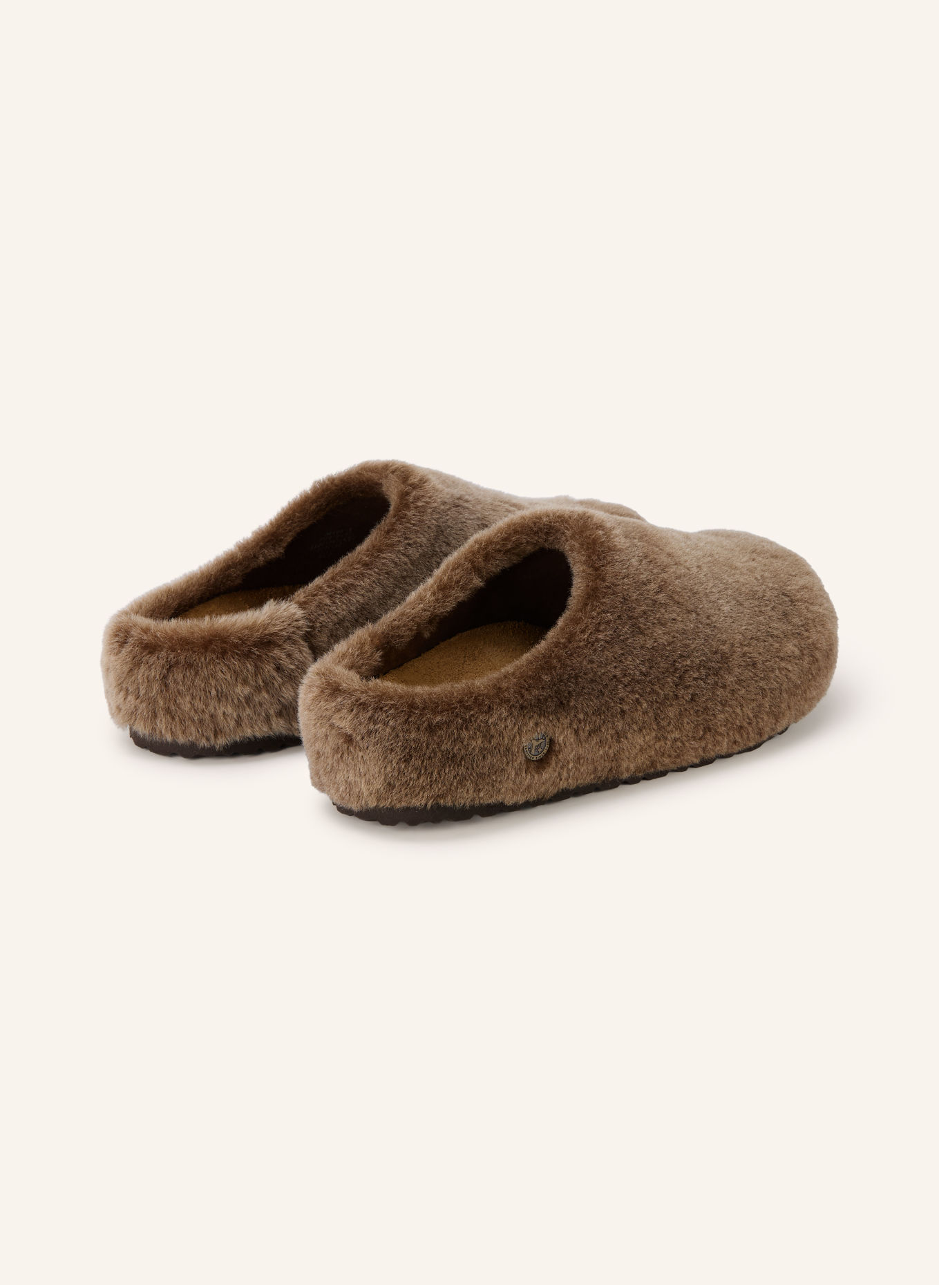 BIRKENSTOCK Chaussons AMSTERDAM WRAPPED: TAUPE
