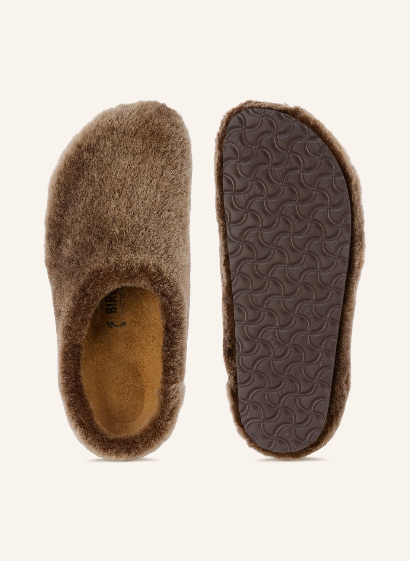 BIRKENSTOCK Chaussons AMSTERDAM WRAPPED: TAUPE