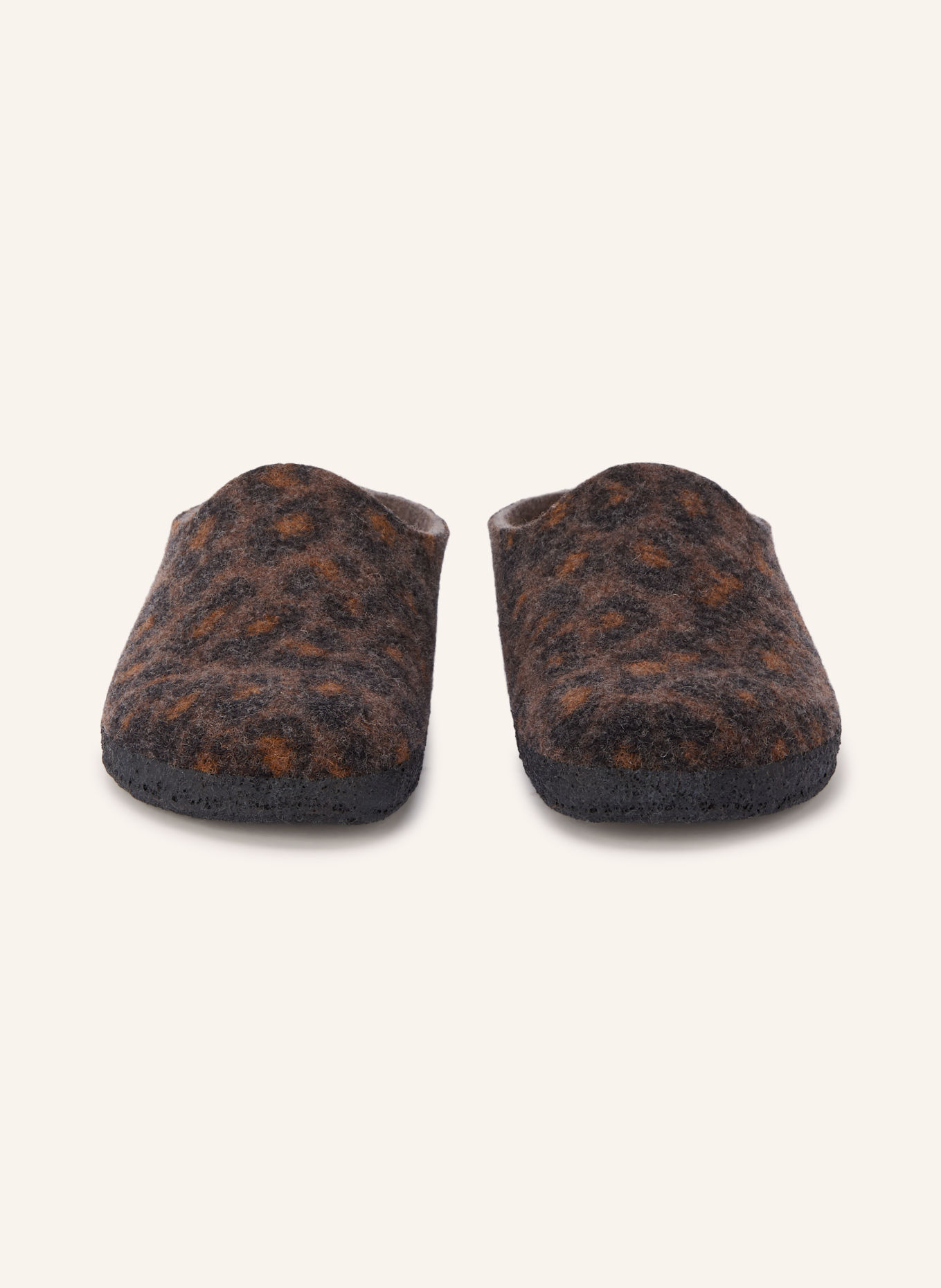 BIRKENSTOCK Hausschuhe AMSTERDAM WRAPPED DIP: BRAUN / SCHWARZ