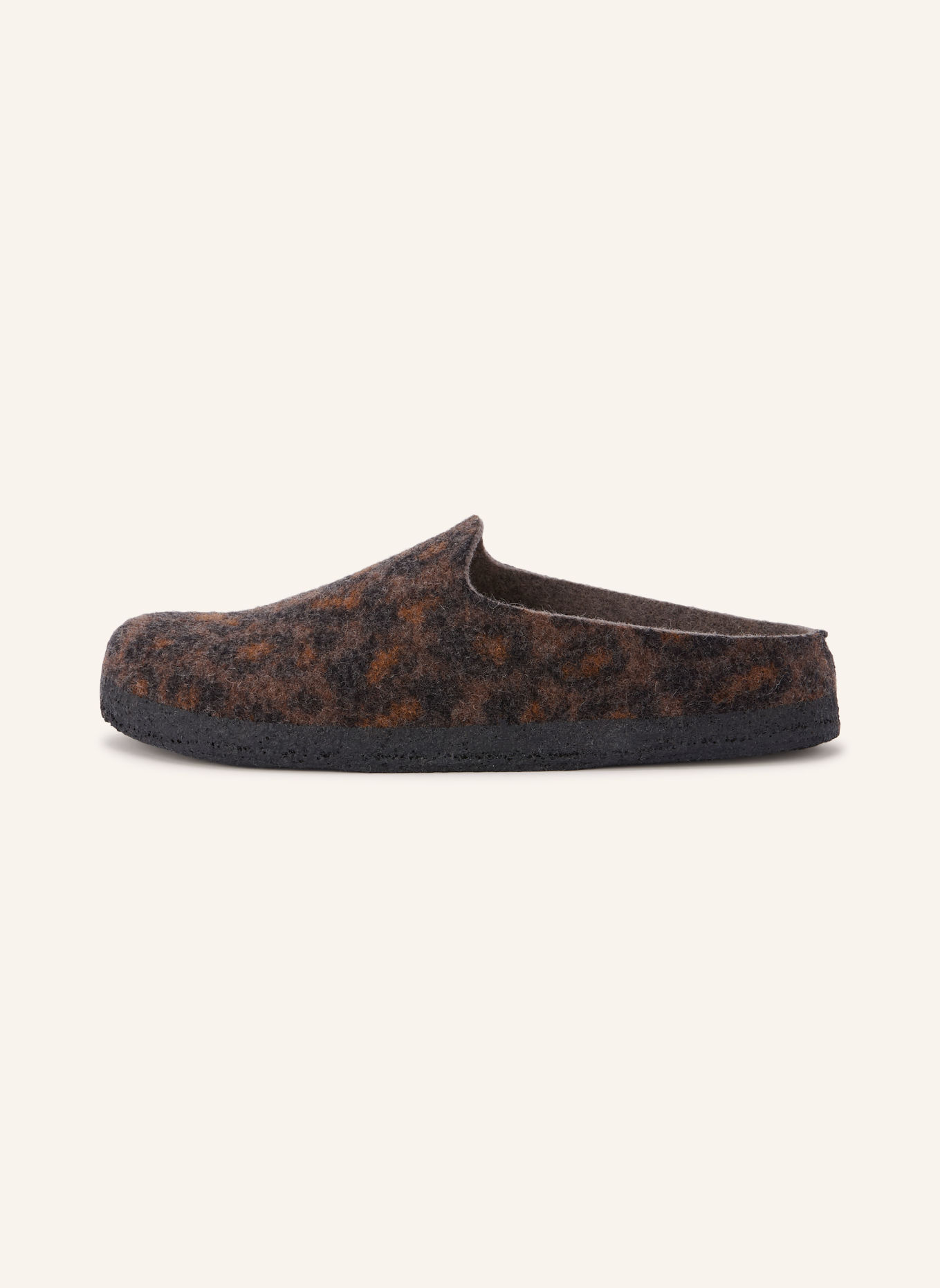 BIRKENSTOCK Hausschuhe AMSTERDAM WRAPPED DIP: BRAUN / SCHWARZ