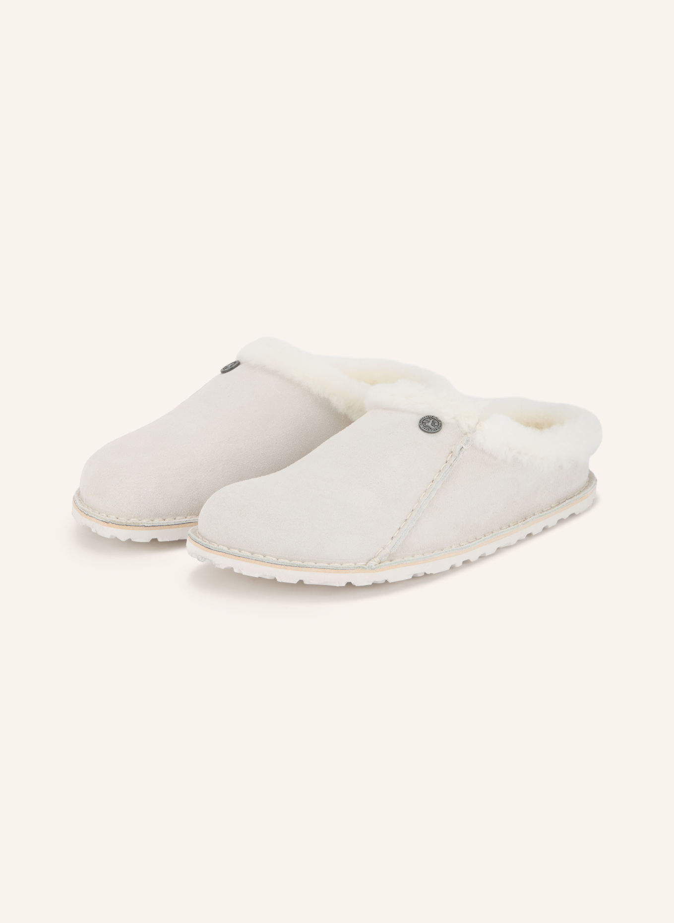 BIRKENSTOCK Sandales ouvertes ZERMATT: GRIS CLAIR / CRÈME