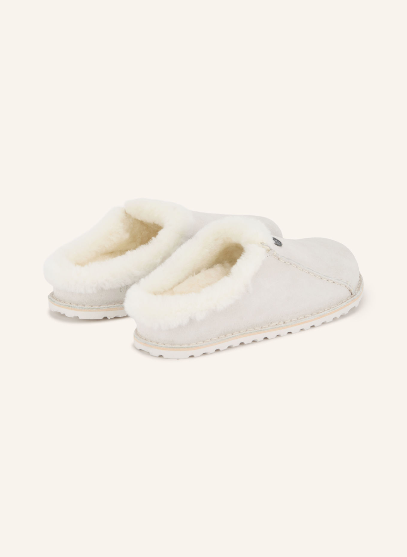 BIRKENSTOCK Sandales ouvertes ZERMATT: GRIS CLAIR / CRÈME