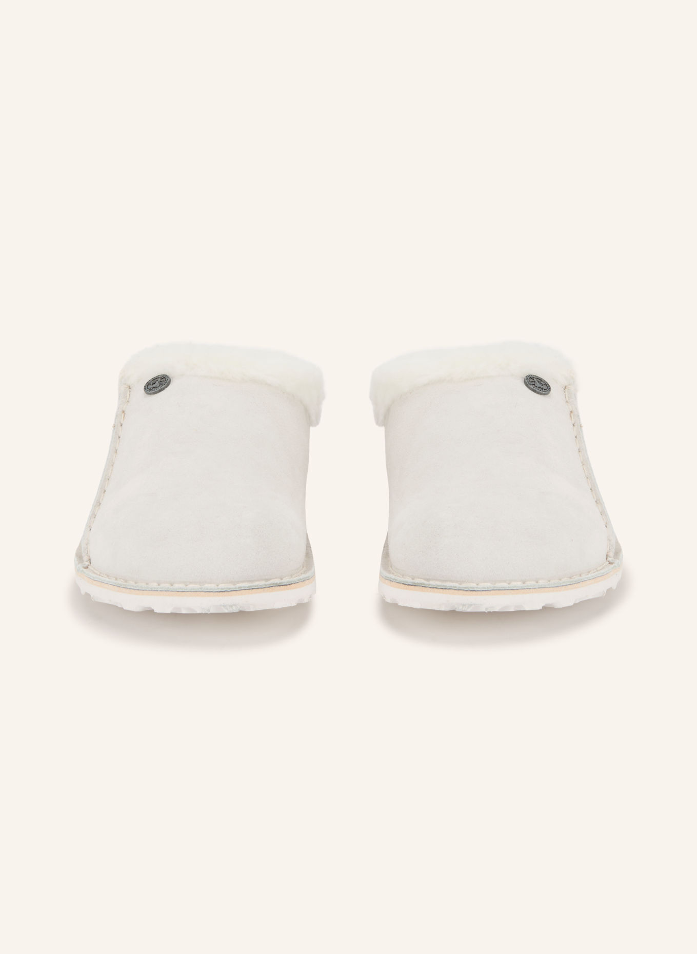 BIRKENSTOCK Sandales ouvertes ZERMATT: GRIS CLAIR / CRÈME