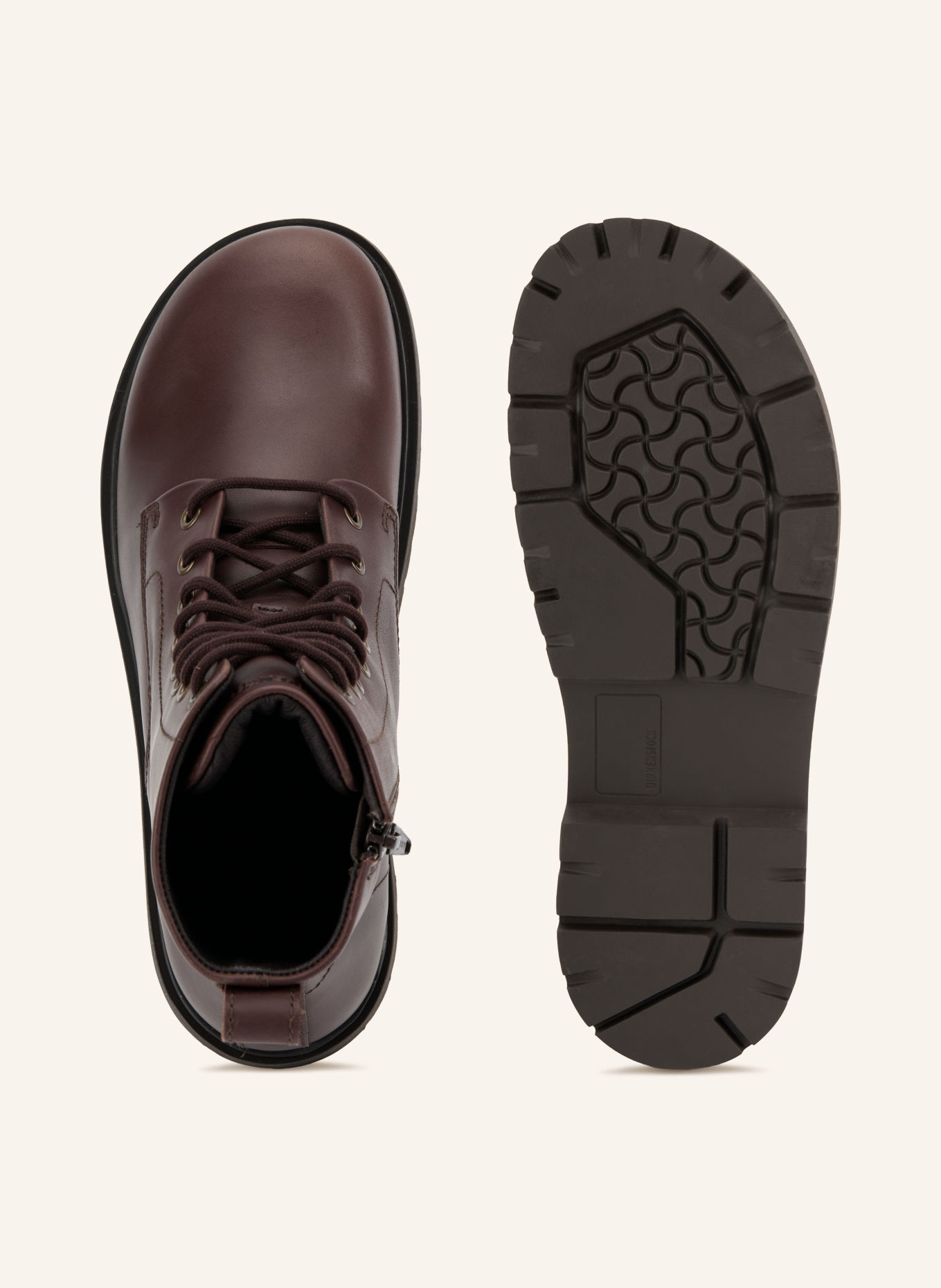 BIRKENSTOCK Schnürboots HIGHWOOD MID LACE: DUNKELBRAUN