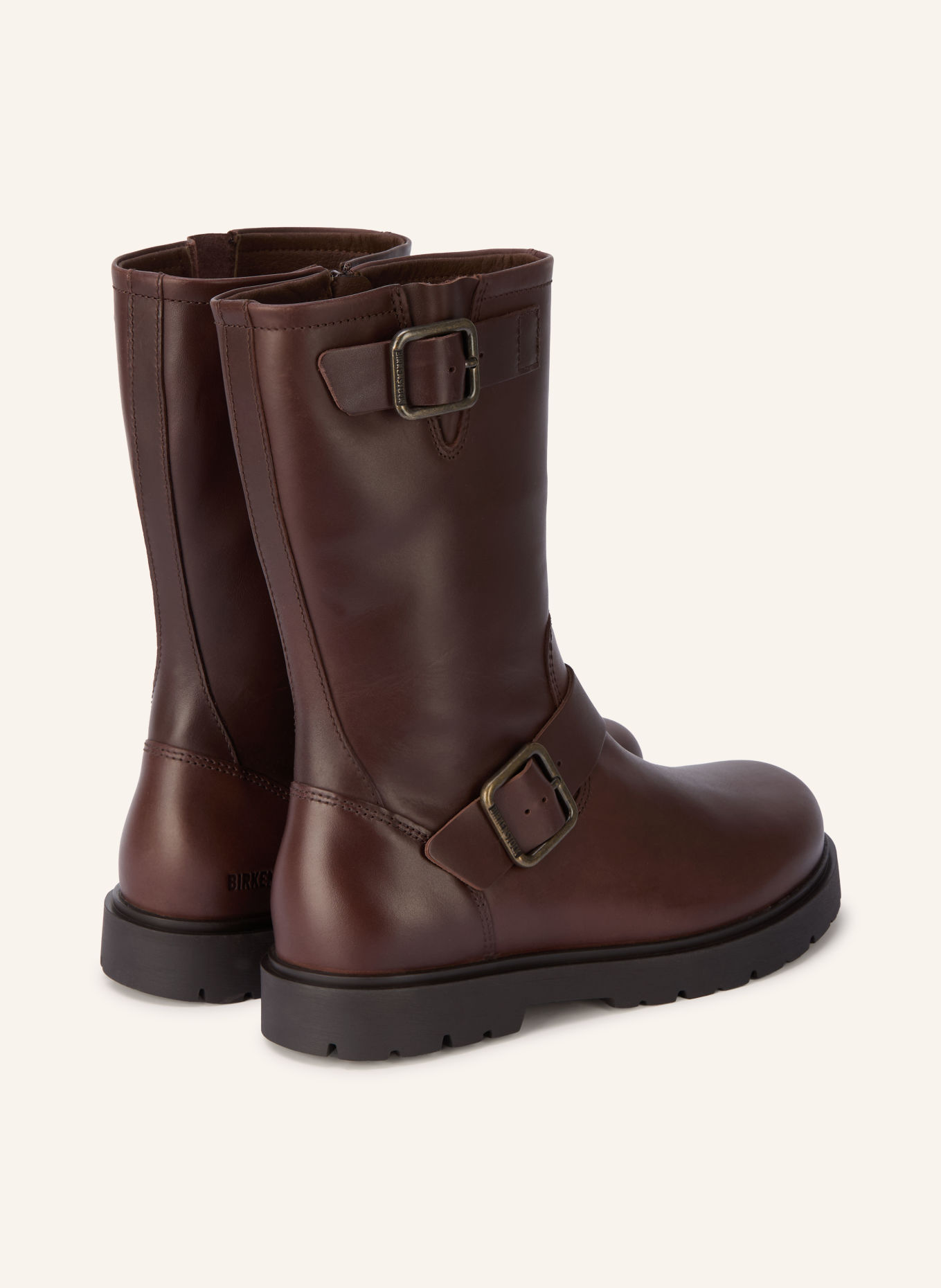 BIRKENSTOCK Biker Boots LENA: DUNKELBRAUN
