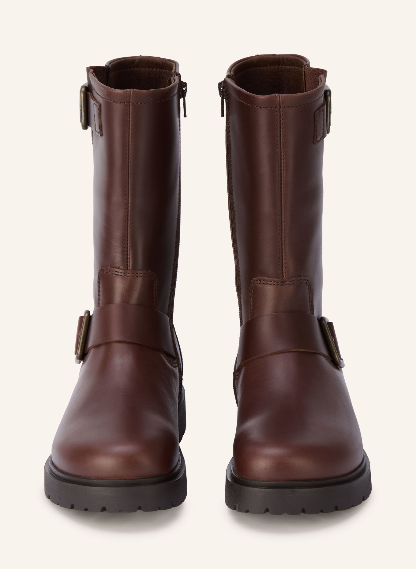 BIRKENSTOCK Biker Boots LENA: DUNKELBRAUN