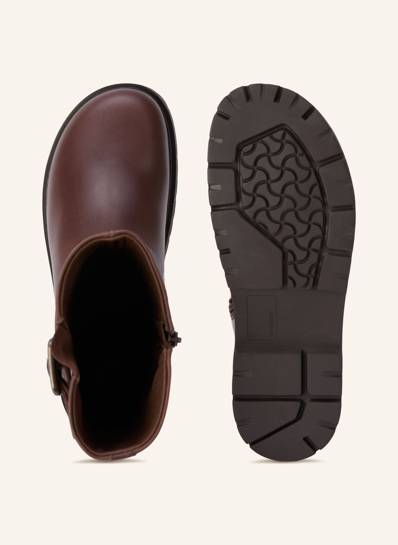 BIRKENSTOCK Biker Boots LENA: DUNKELBRAUN