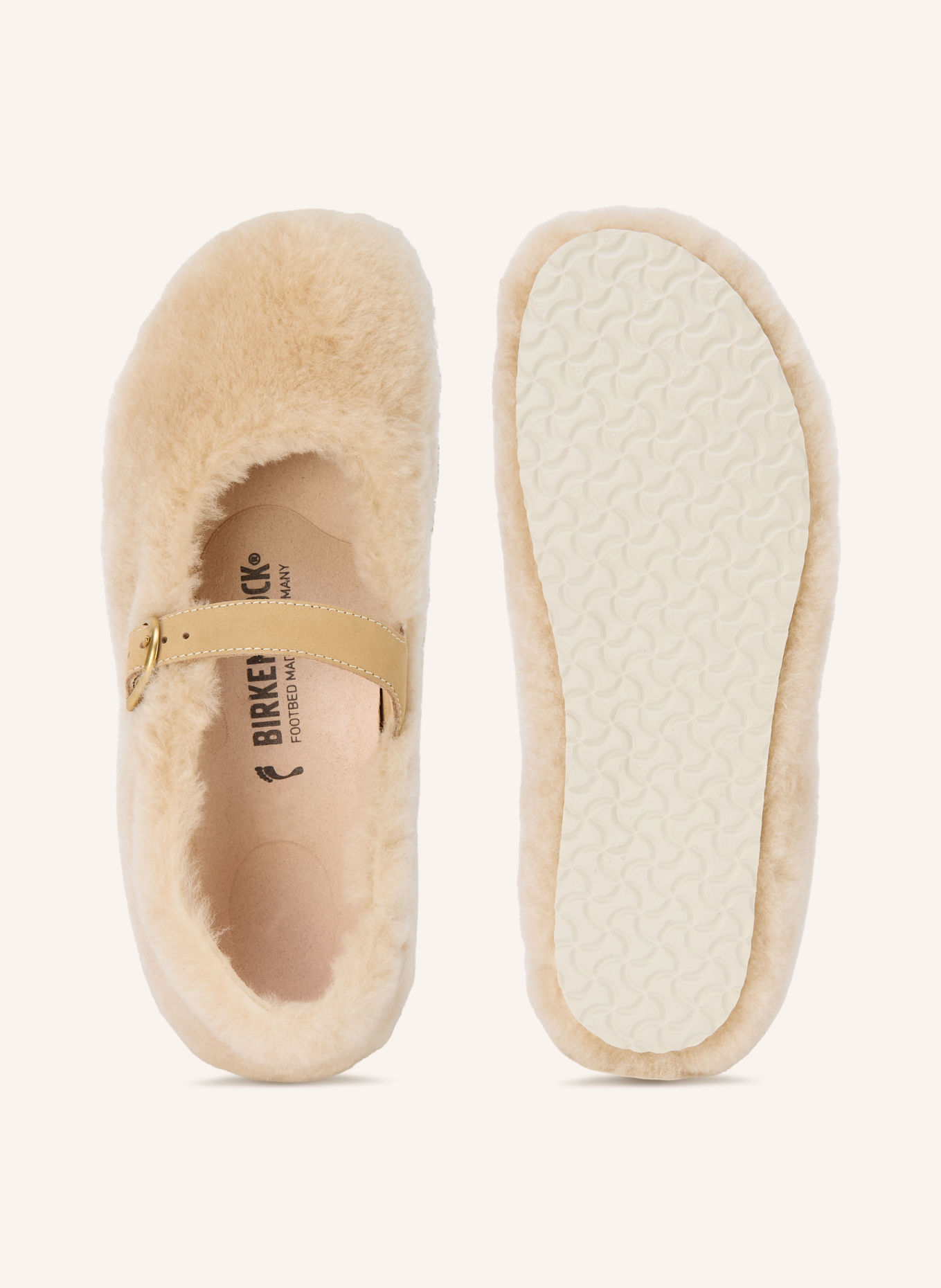 BIRKENSTOCK Ballerines façon Mary Janes SANTA CLARITA: BEIGE