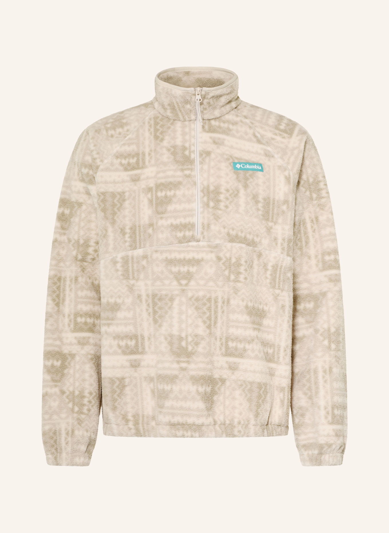 Columbia TIMBER CREST™ Fleece Half-zip Sweater: BEIGE / CREAM