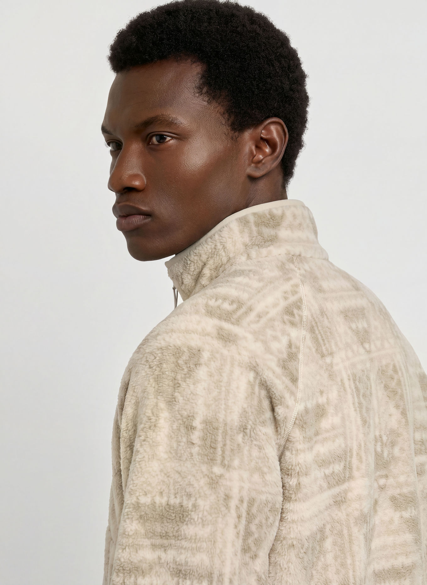 Columbia TIMBER CREST™ Fleece Half-zip Sweater: BEIGE / CREAM