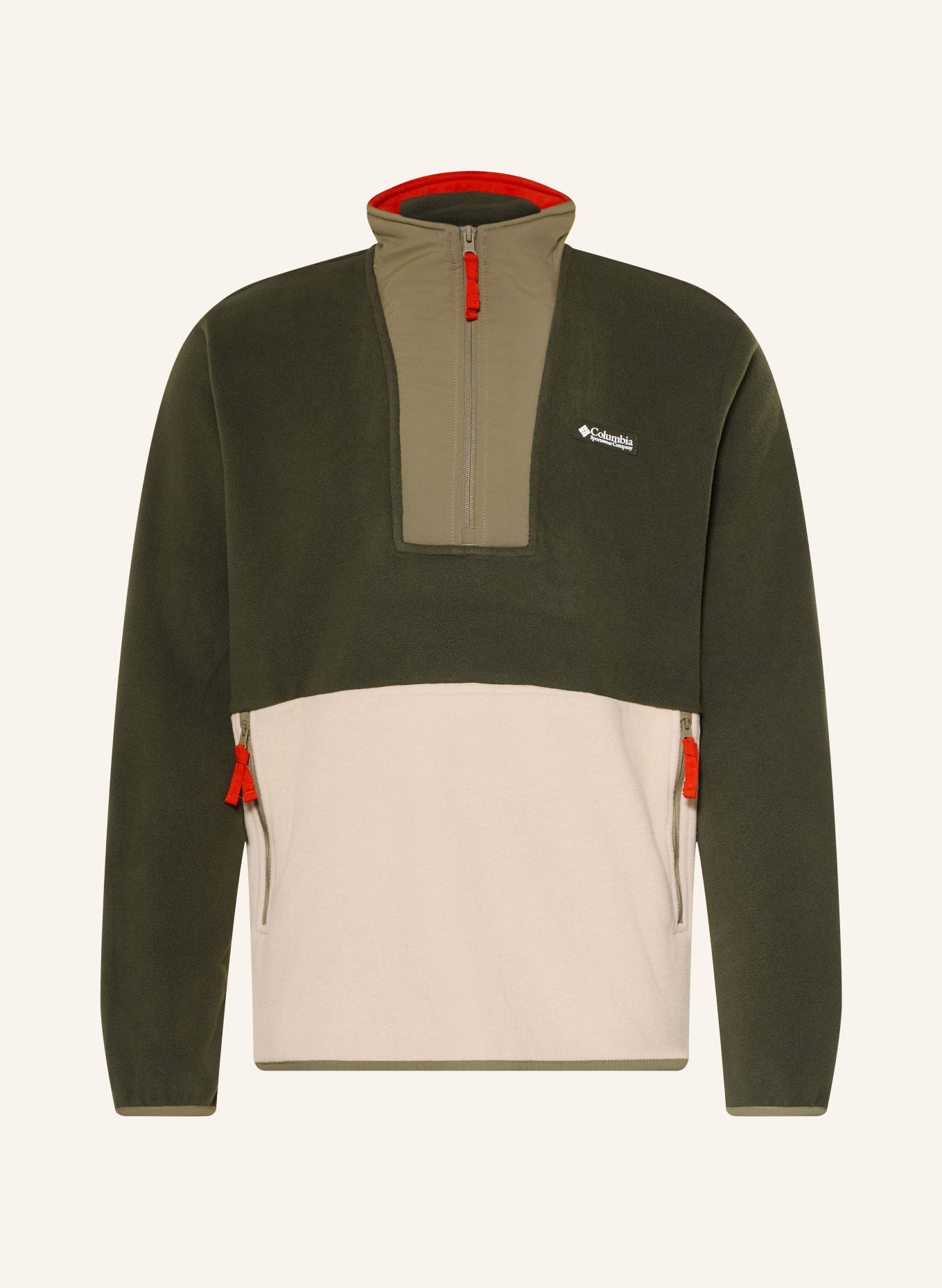 Columbia Fleece-tröja med dragkedja SEQUOIA GROVE™ II: GRÖN / BEIGE