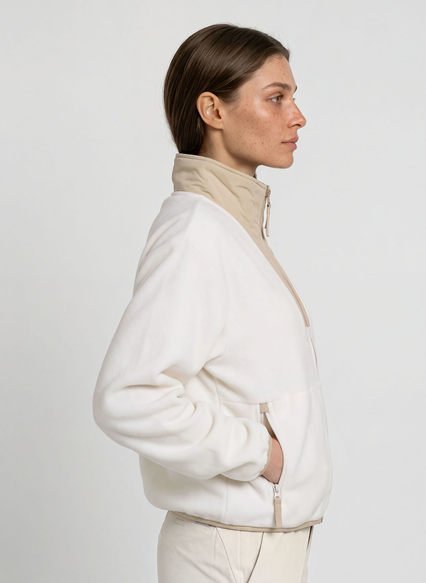 Columbia Fleecejacke SEQUOIA GROVE™ II: WEISS / BEIGE
