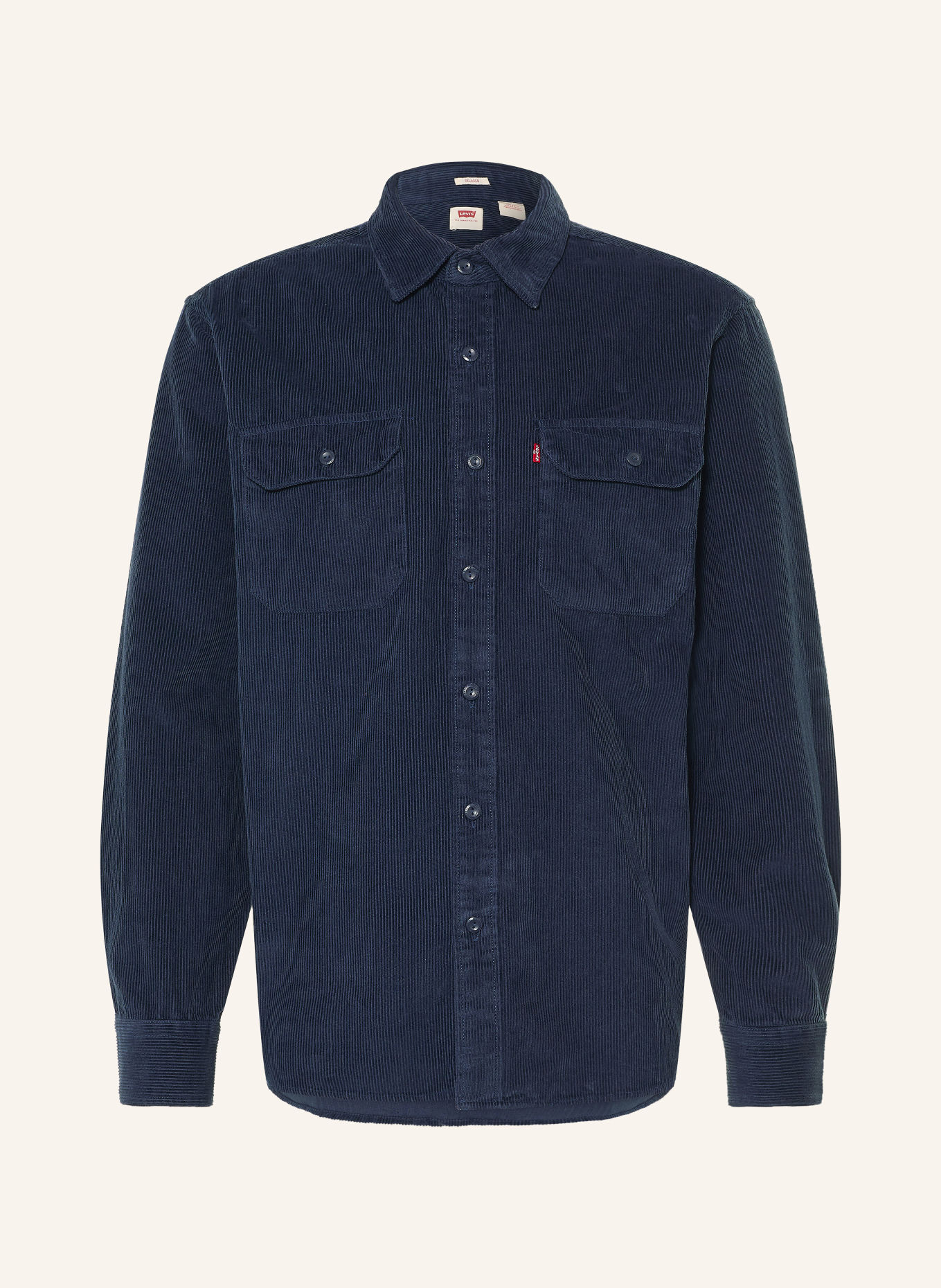 Levi's® Kordová košile s volným střihem: TMAVĚ MODRÁ