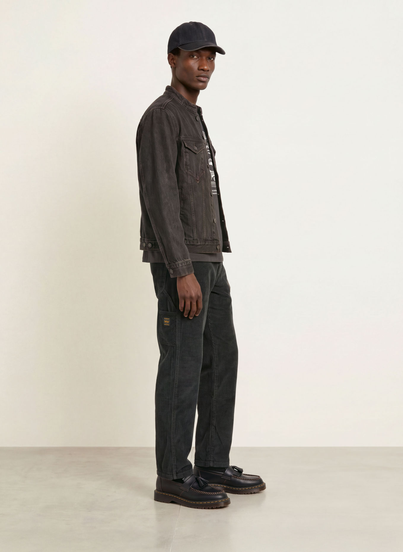 Levi's® Corduroy Pants 568™ Loose Straight Fit: BLACK