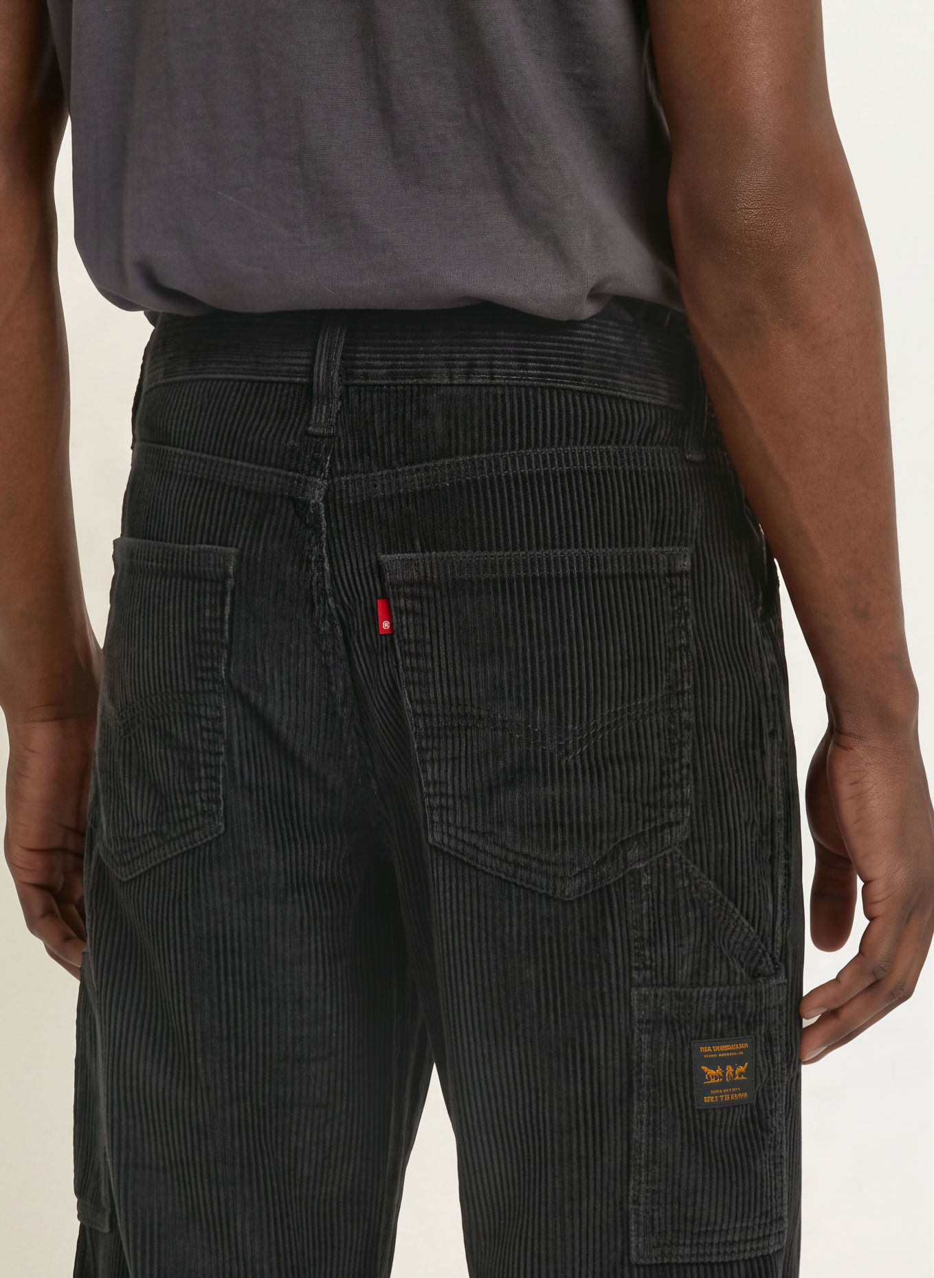 Levi's® Corduroy Pants 568™ Loose Straight Fit: BLACK