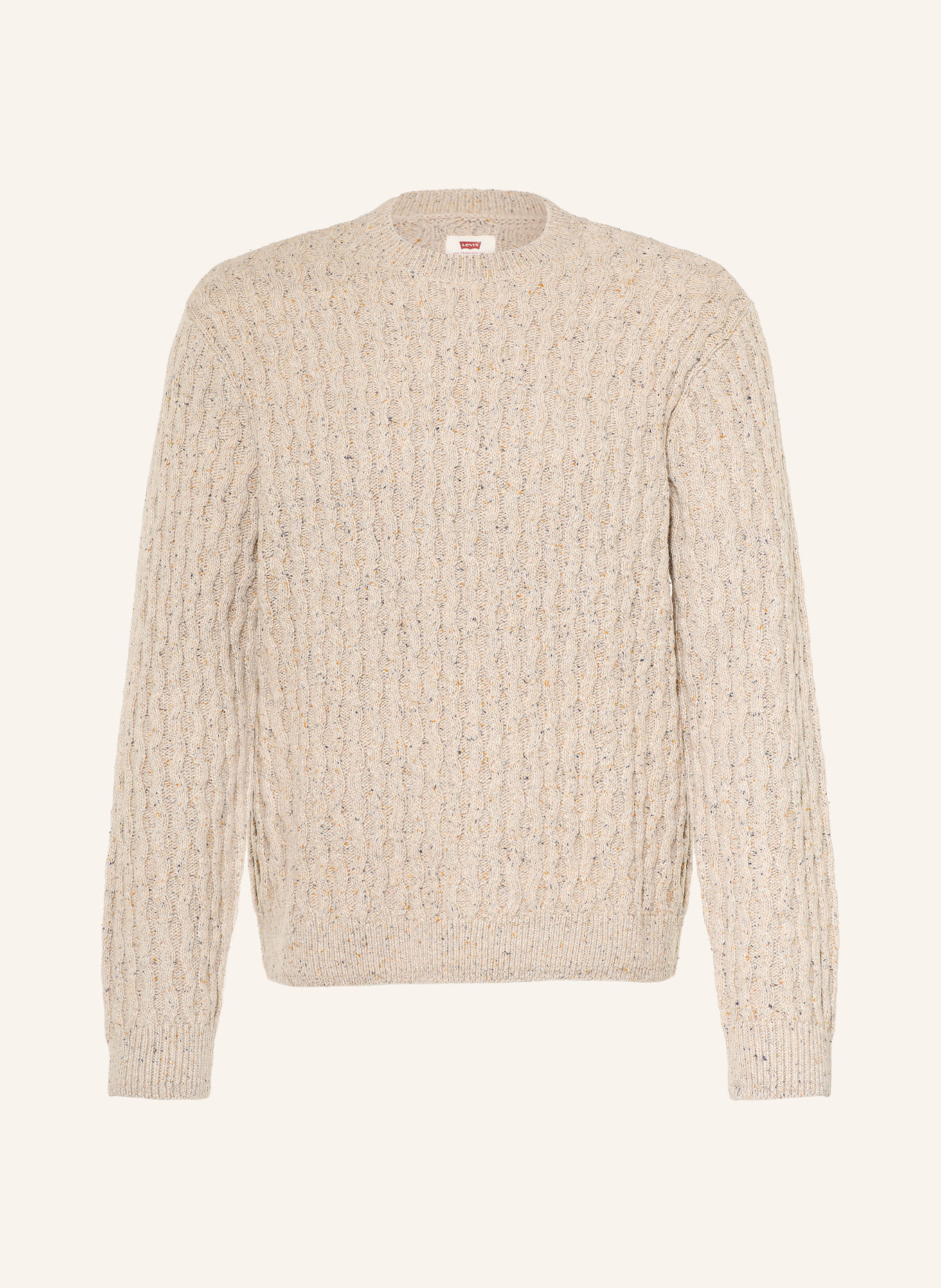 Levi's® PRESIDIO Sweater: BEIGE / DARK YELLOW / DARK BLUE