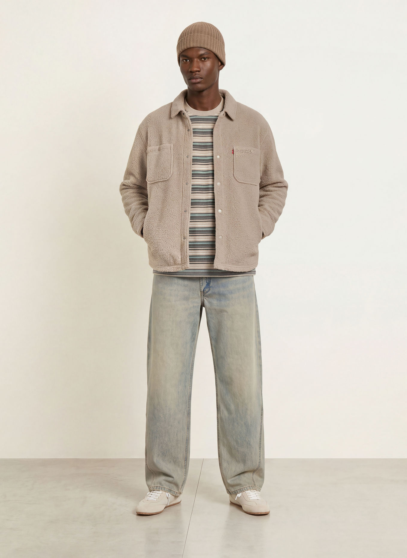 Levi's® Teddyfell-Overjacket: TAUPE