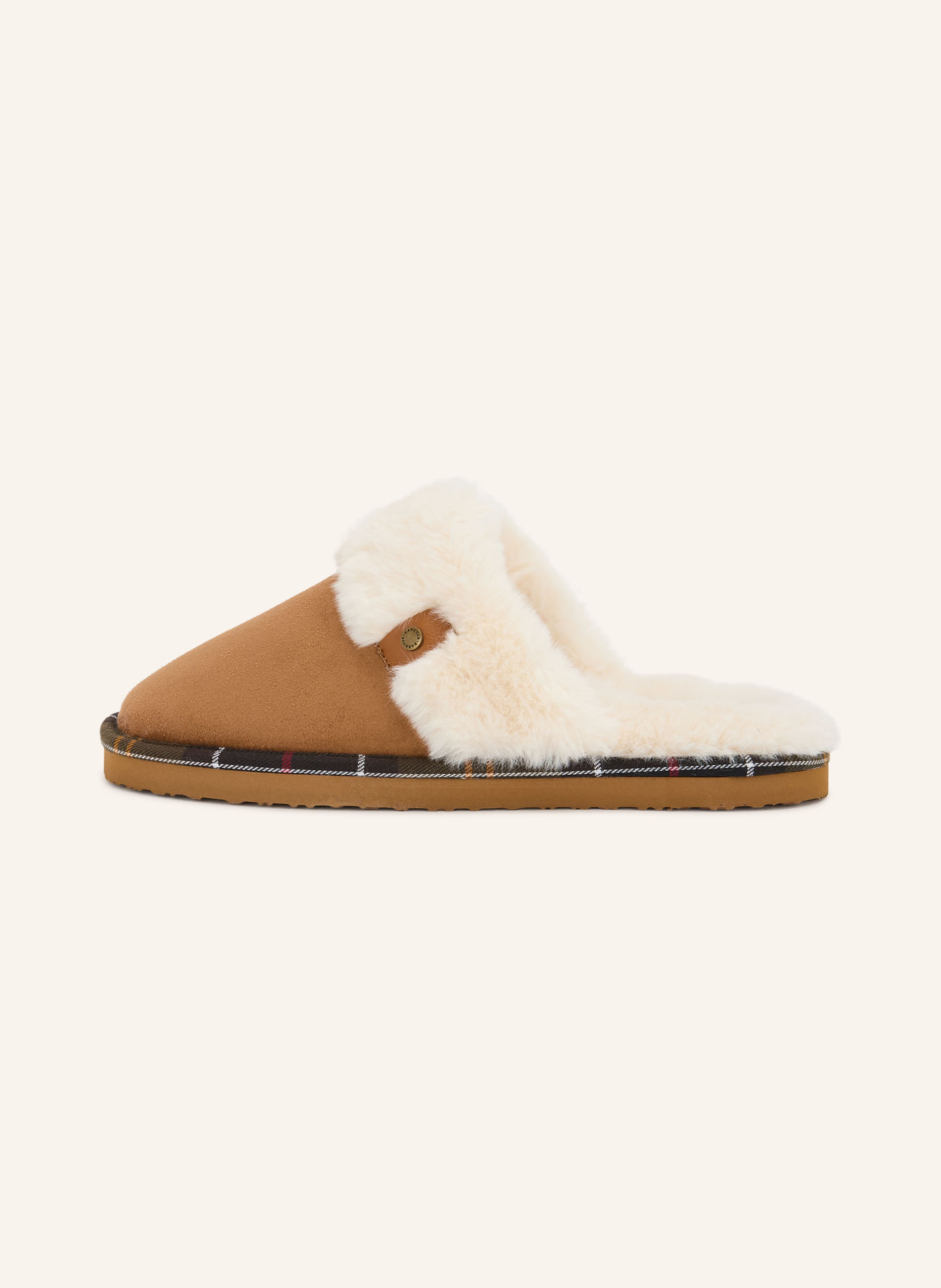 Barbour Kapcie CLAUDIA: CAMELOWY / KREMOWY