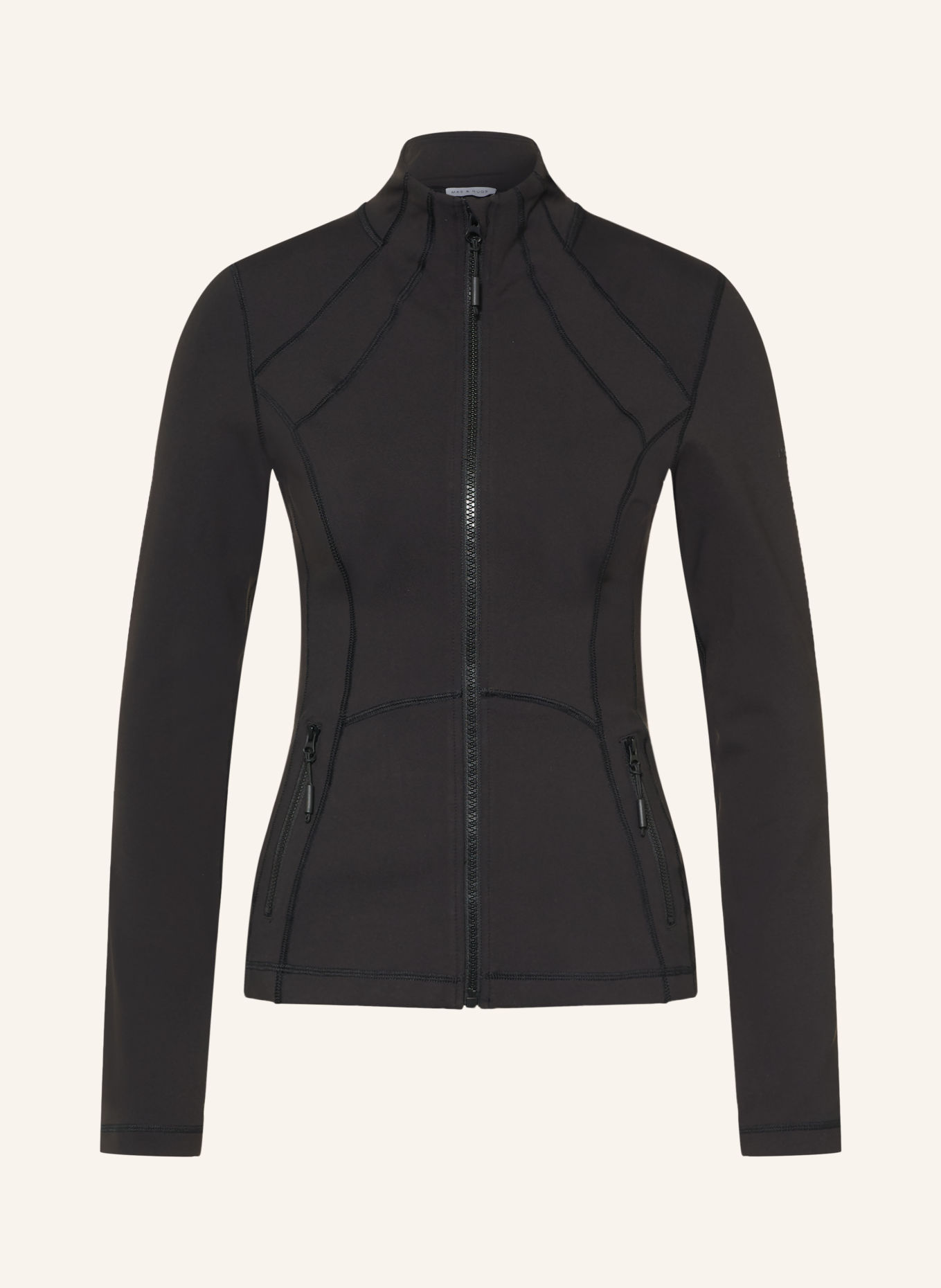 MRS & HUGS Midlayer-Jacke: SCHWARZ