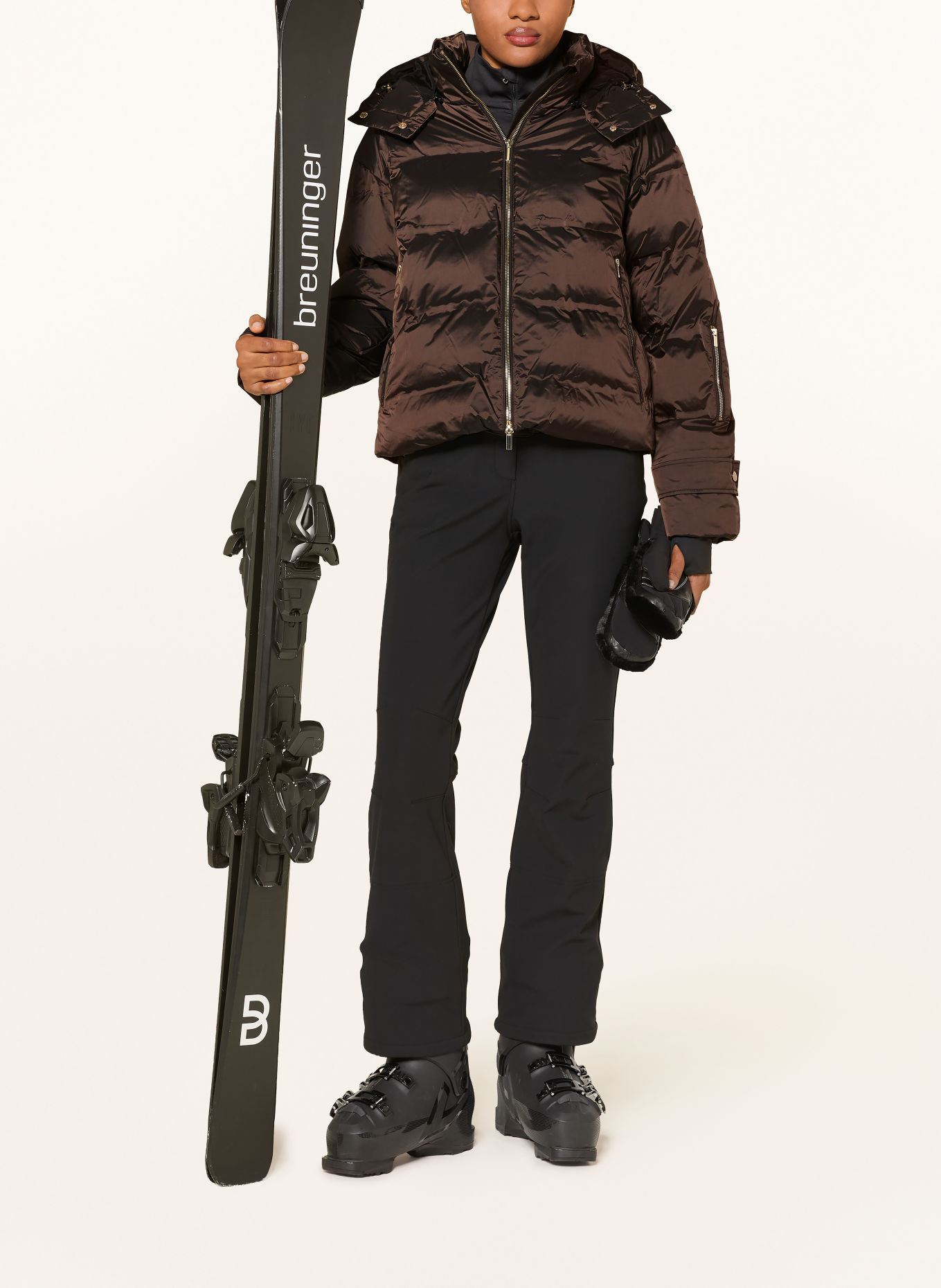 MRS & HUGS Ski-jas: MARRON FONCÉ