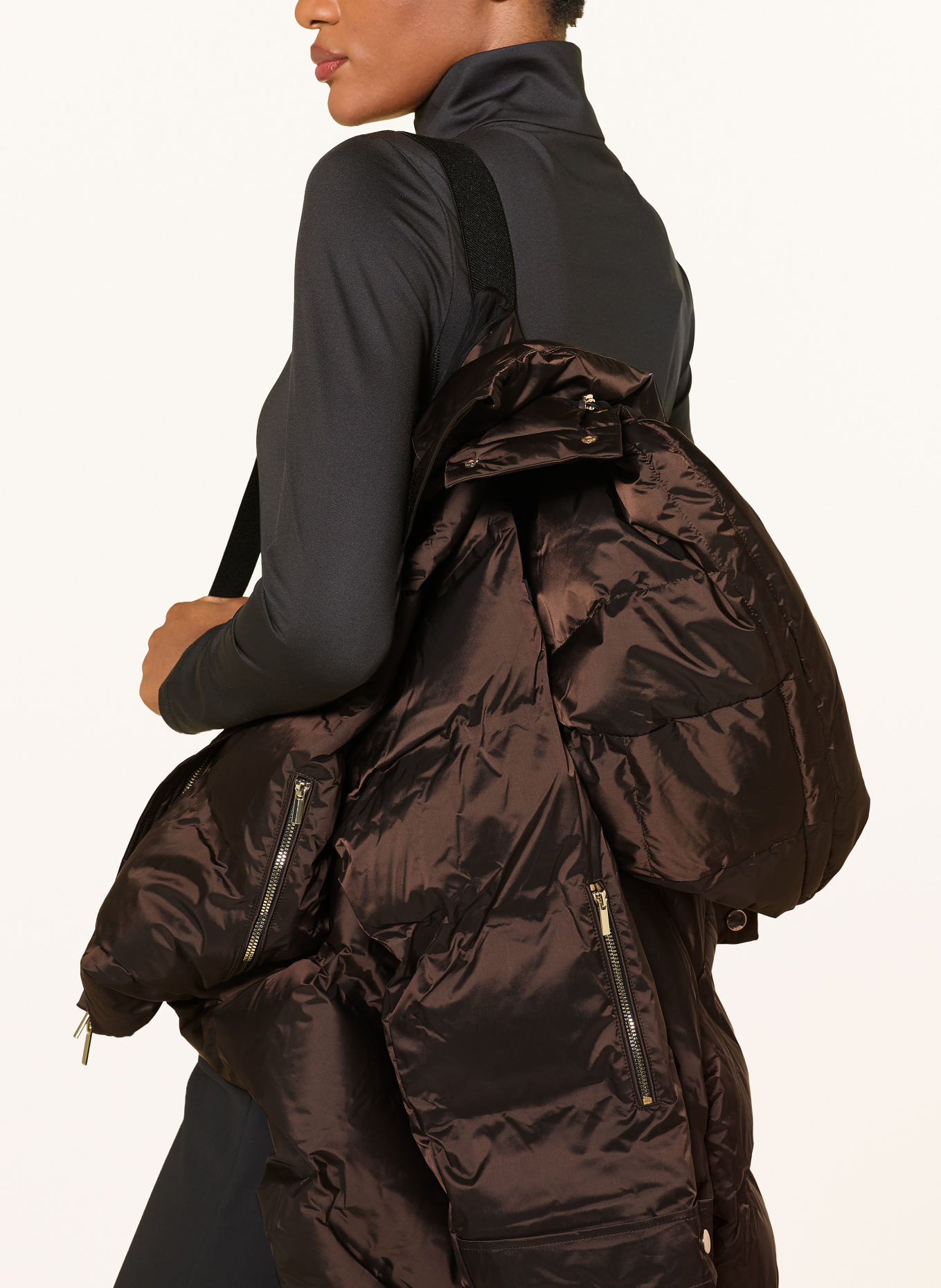 MRS & HUGS Ski-jas: MARRON FONCÉ
