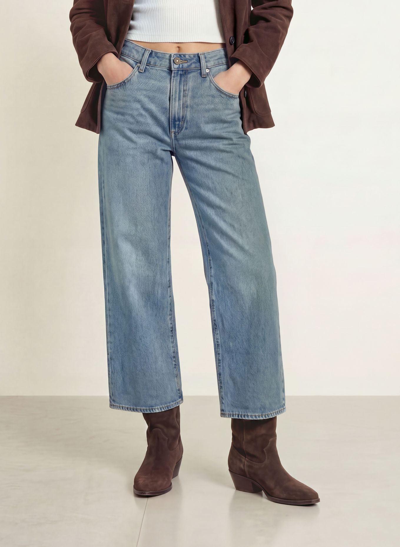 Levi's® Jean wide leg: 02 Med Indigo - Worn In