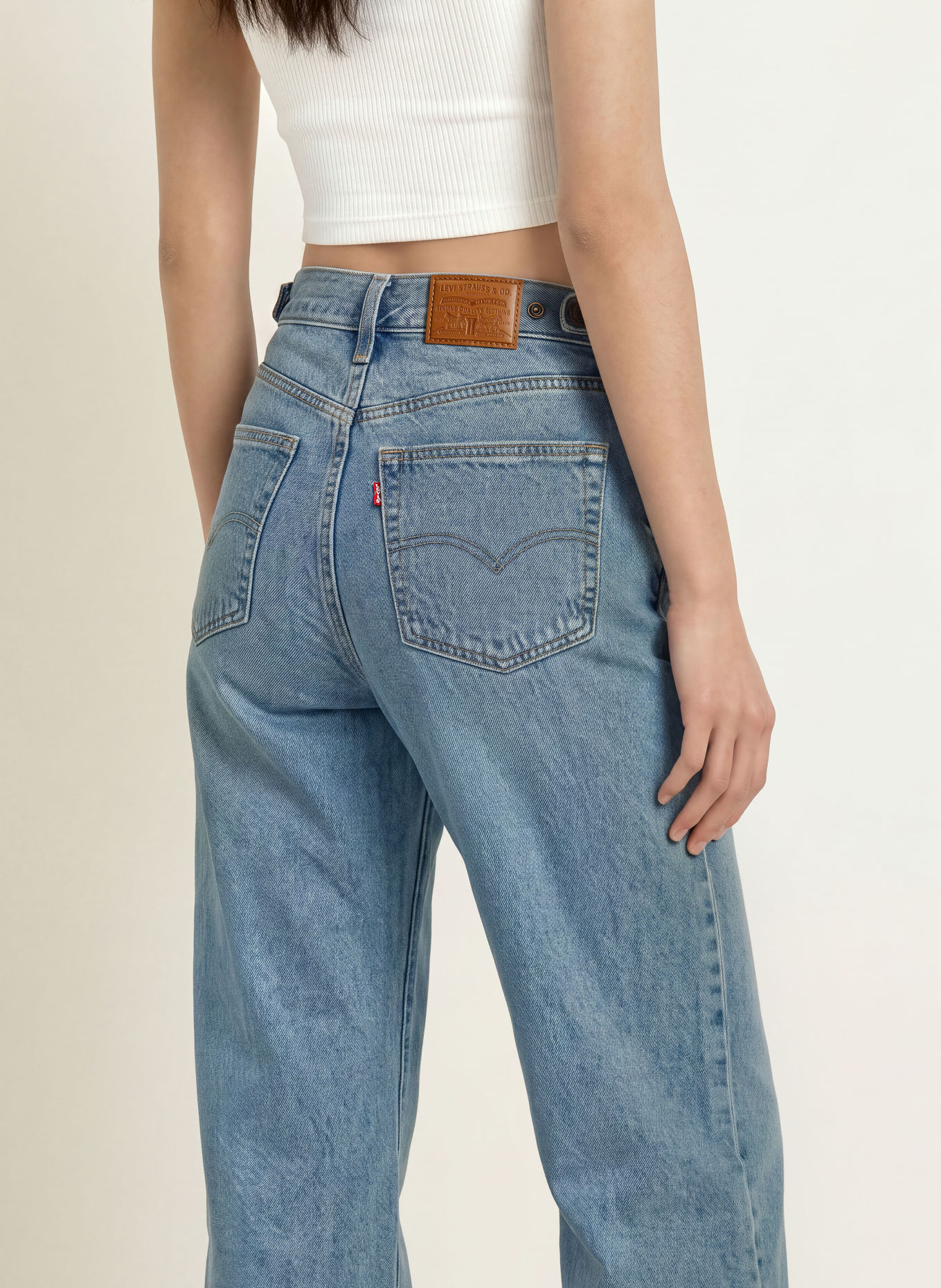 Levi's® Jean wide leg: 02 Med Indigo - Worn In