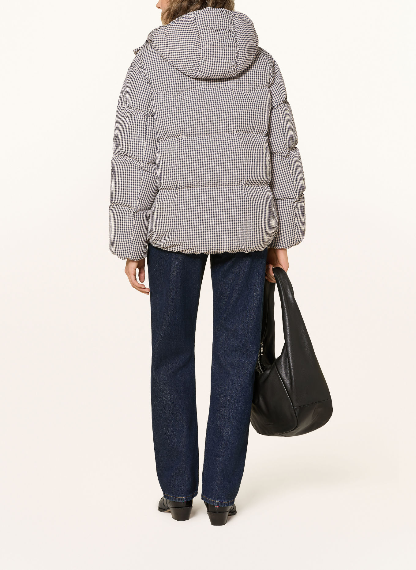 Levi's® Daunenjacke TATE BUBBLE mit abnehmbarer Kapuze: DUNKELBLAU / CREME