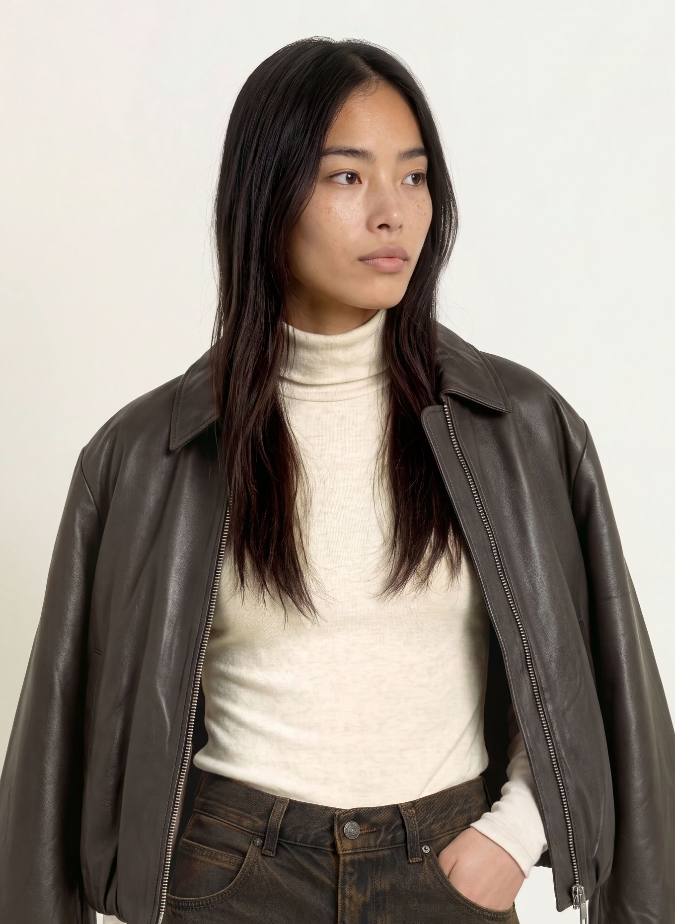 Levi's® Haut à col roulé: BEIGE