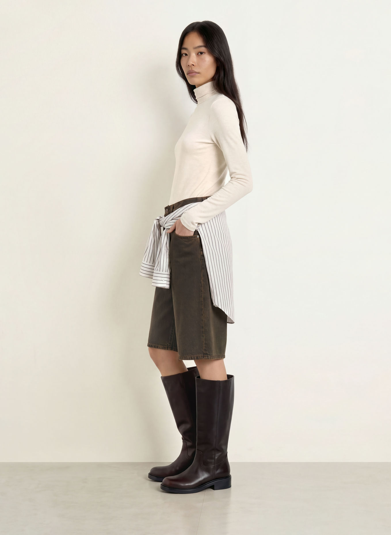 Levi's® Haut à col roulé: BEIGE