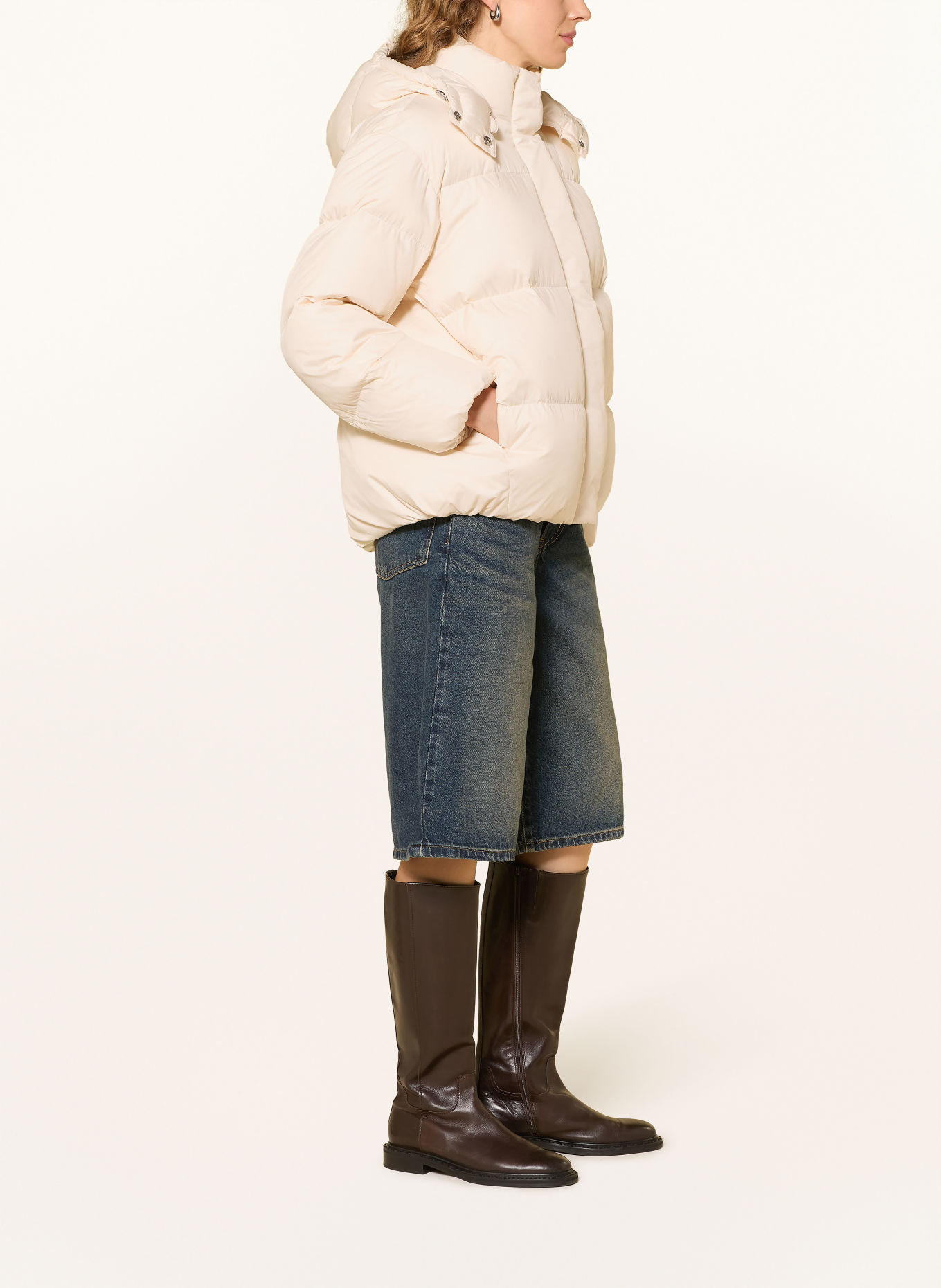 Levi's® Donsjas TATE BUBBLE met afneembare capuchon: CRÈME