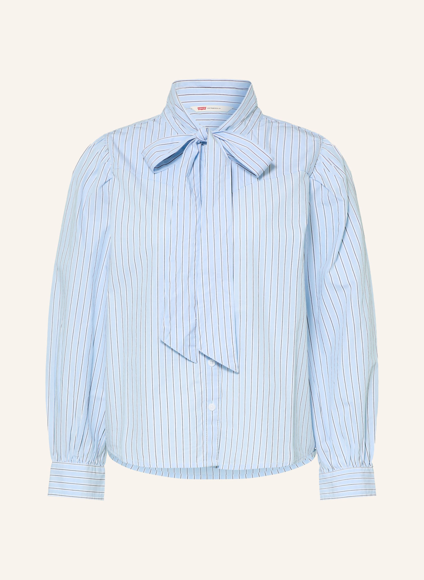 Levi's® Bluză cu fundă JUDICE: ALBASTRU DESCHIS / ALBASTRU ÎNCHIS / ALB