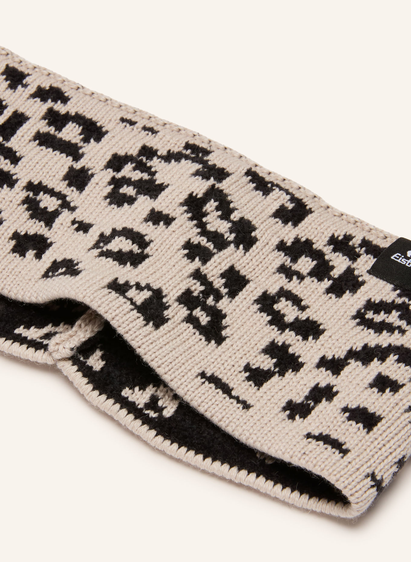 Eisbär BANTO Headband: BEIGE / BLACK
