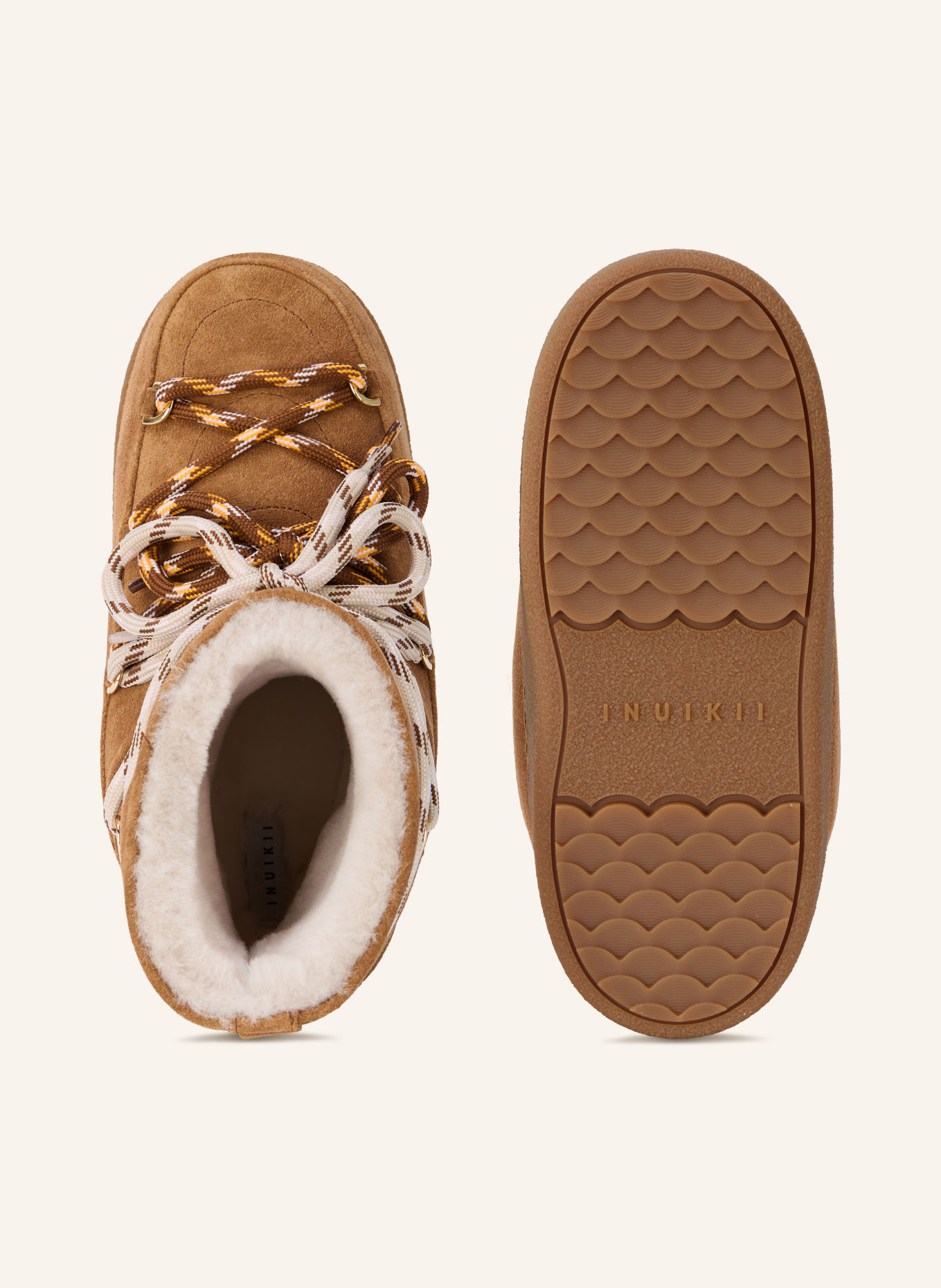 INUIKII Boots: CAMEL / GOLD