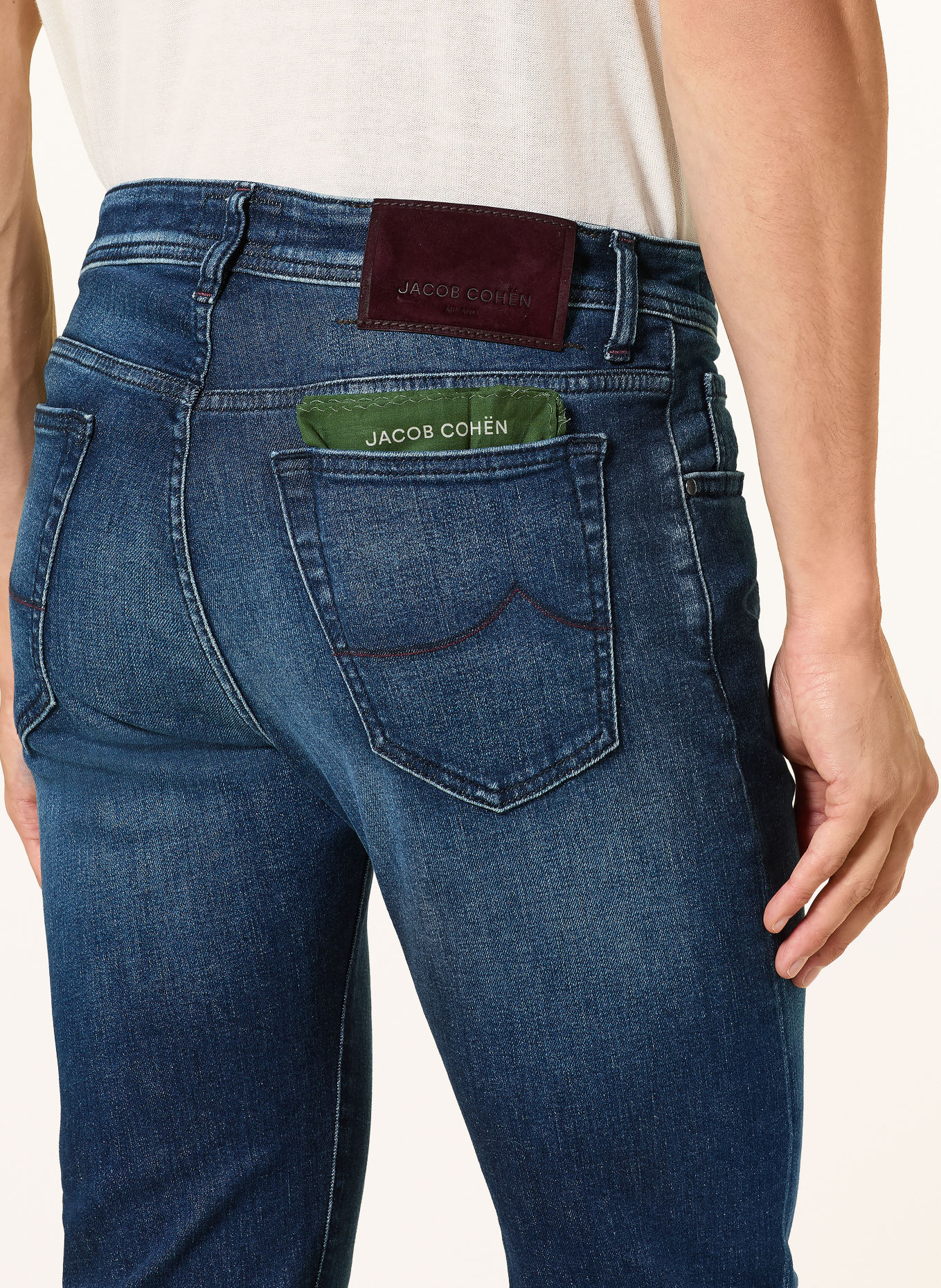 JACOB COHEN BARD Slim Fit Jeans: 100D DARK BLUE