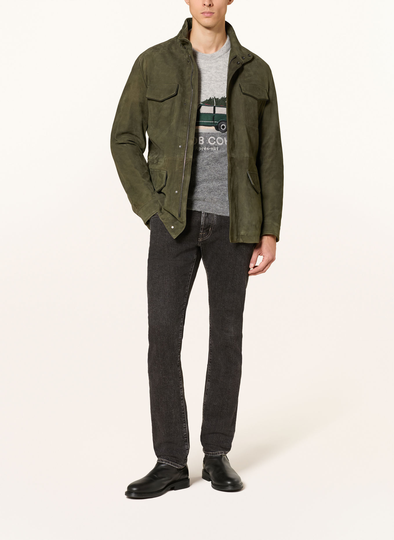 JACOB COHEN BARD Slim Fit Jeans: 800D GREY