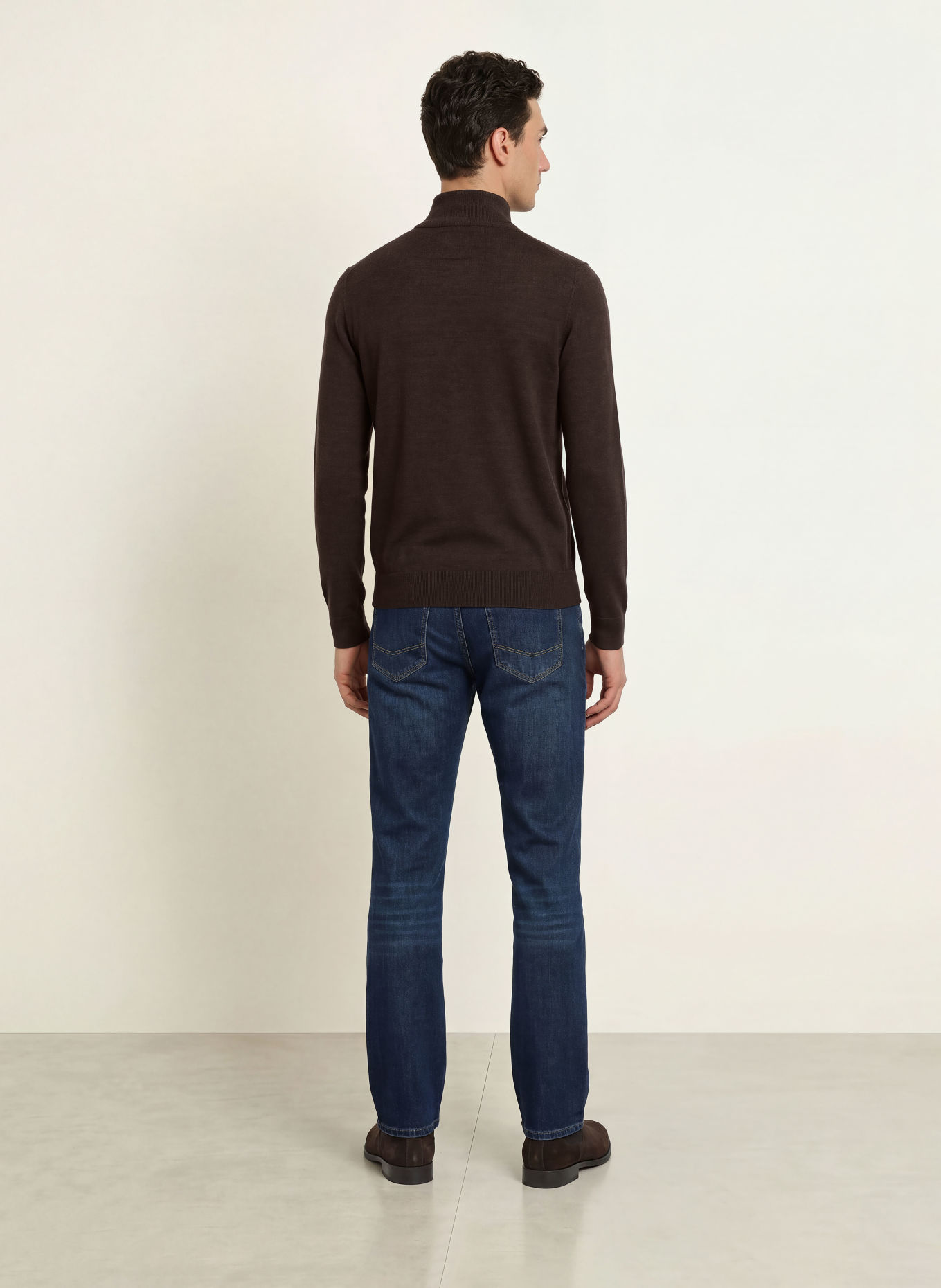 STROKESMAN'S Schipperstruien: MARRON FONCÉ