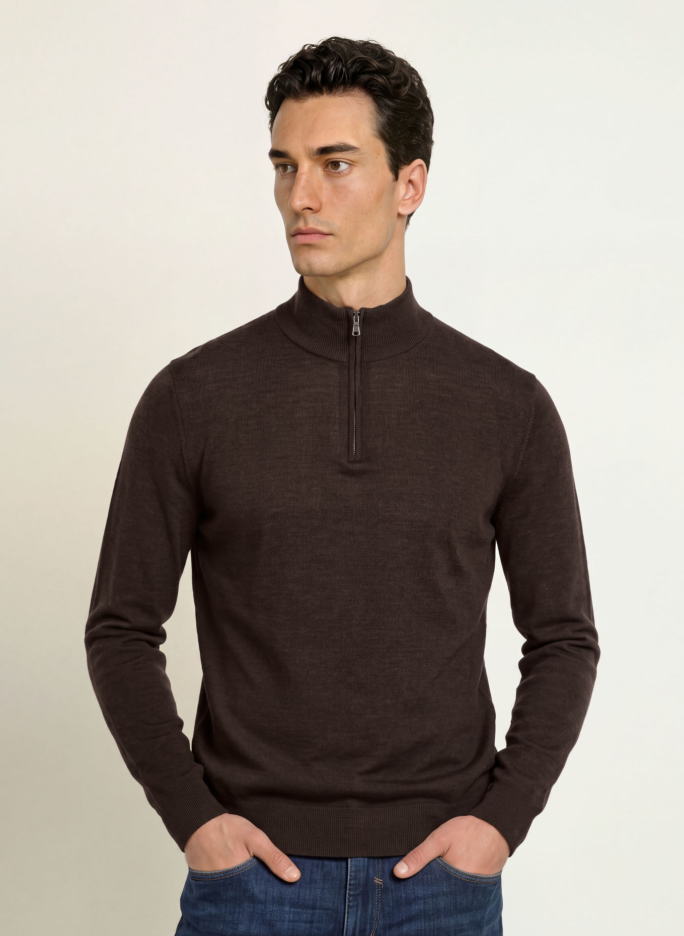 STROKESMAN'S Schipperstruien: MARRON FONCÉ