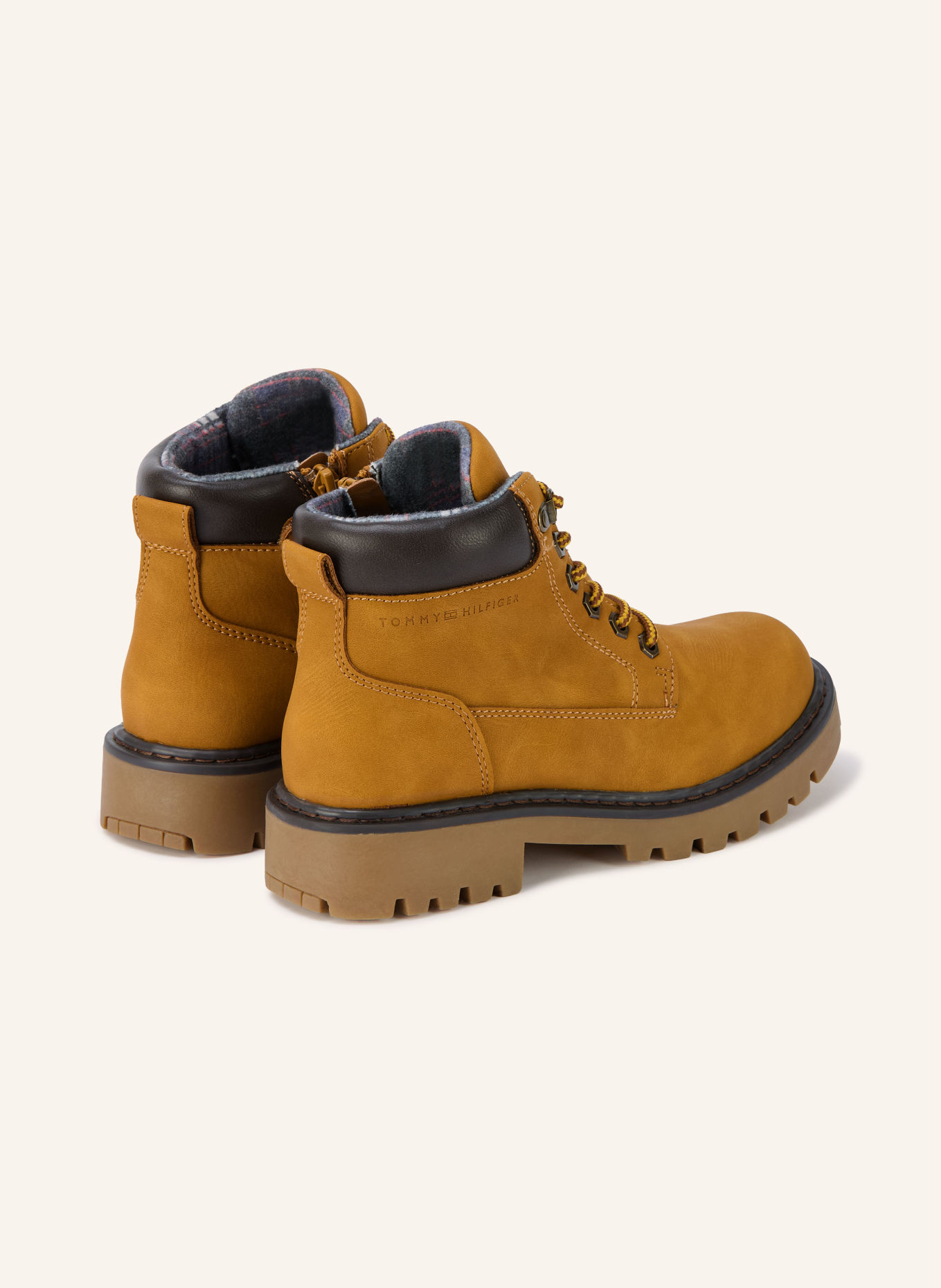 TOMMY HILFIGER Veterboots: COGNAC / MARRON FONCÉ