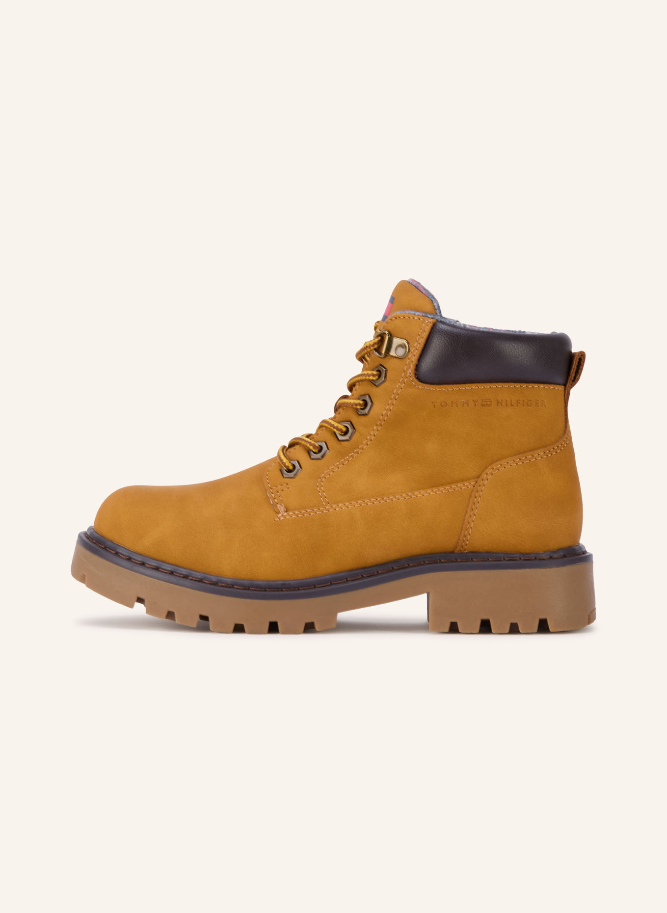 TOMMY HILFIGER Veterboots: COGNAC / MARRON FONCÉ