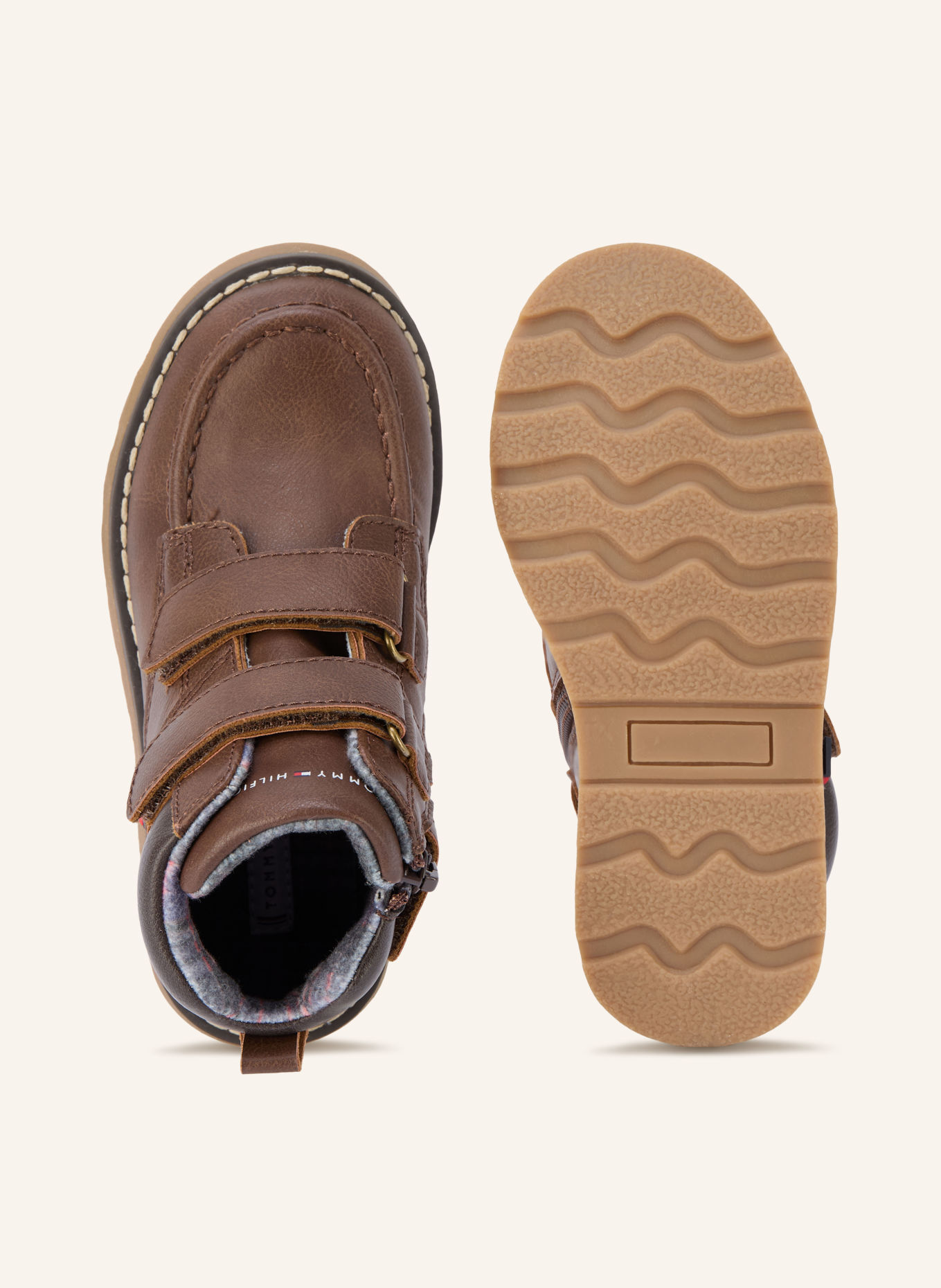 TOMMY HILFIGER Boots: MARRON FONCÉ