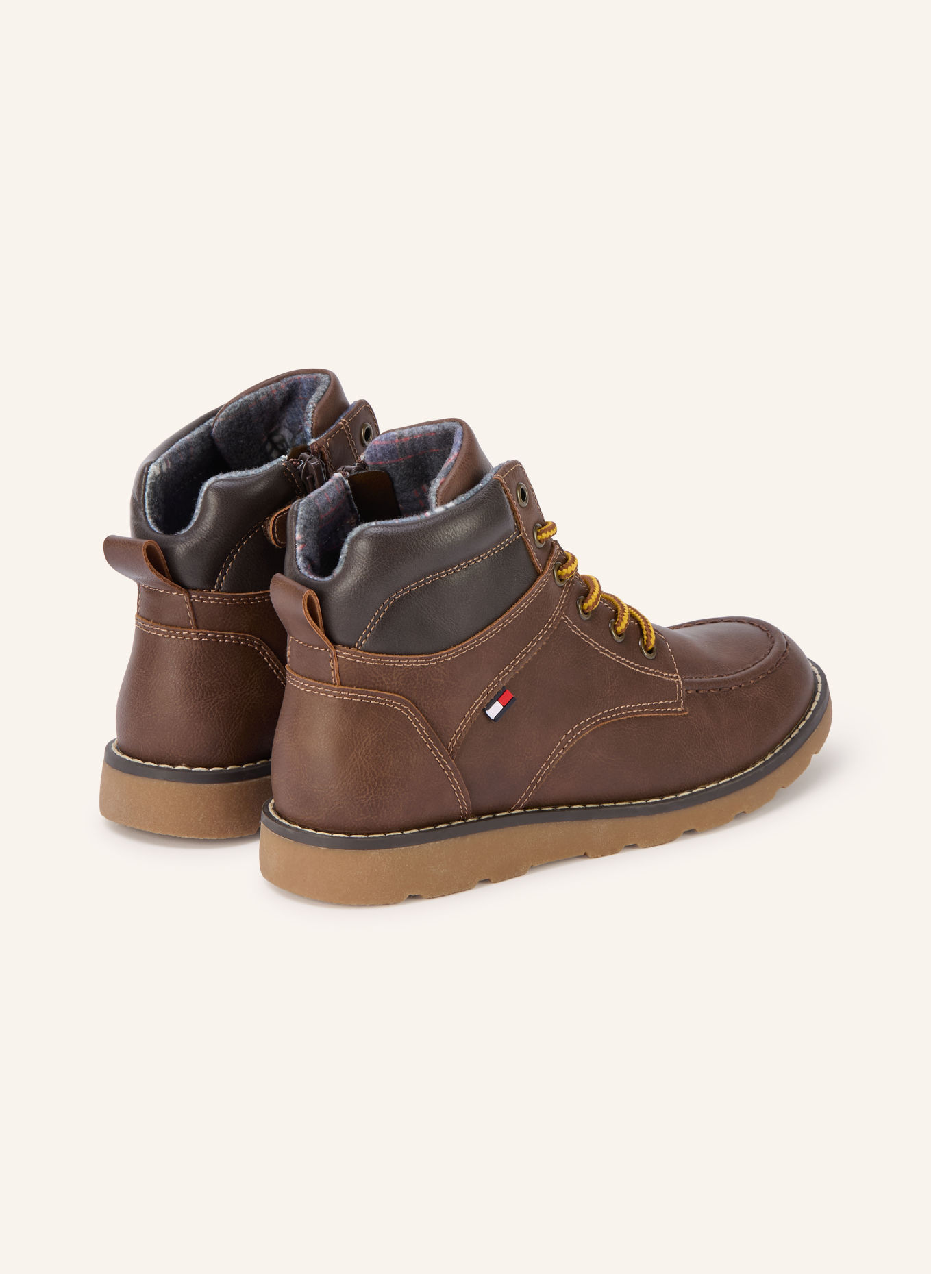 TOMMY HILFIGER Veterboots: BRUIN / MARRON FONCÉ
