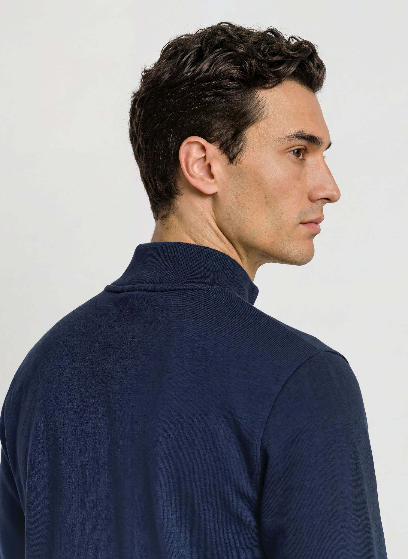 LACOSTE Functional half-zip sweater: DARK BLUE