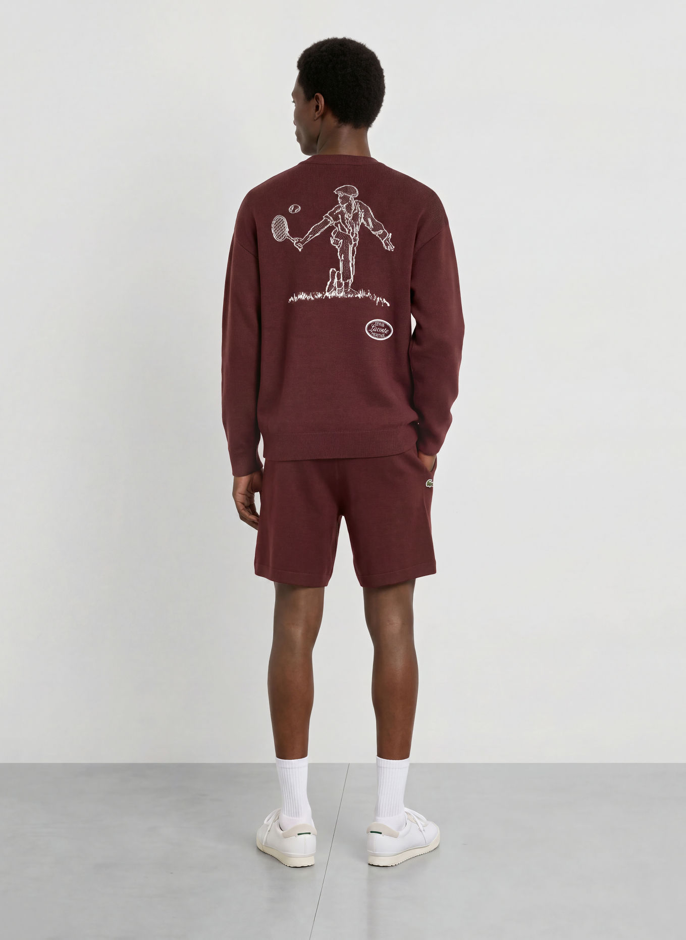 LACOSTE Strickshorts: DUNKELROT / DUNKELGRÜN / WEISS