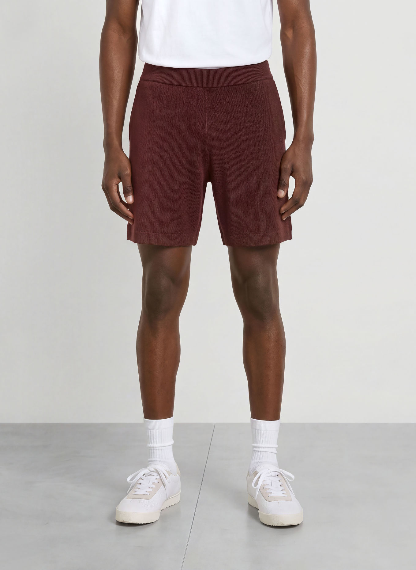 LACOSTE Strickshorts: DUNKELROT / DUNKELGRÜN / WEISS