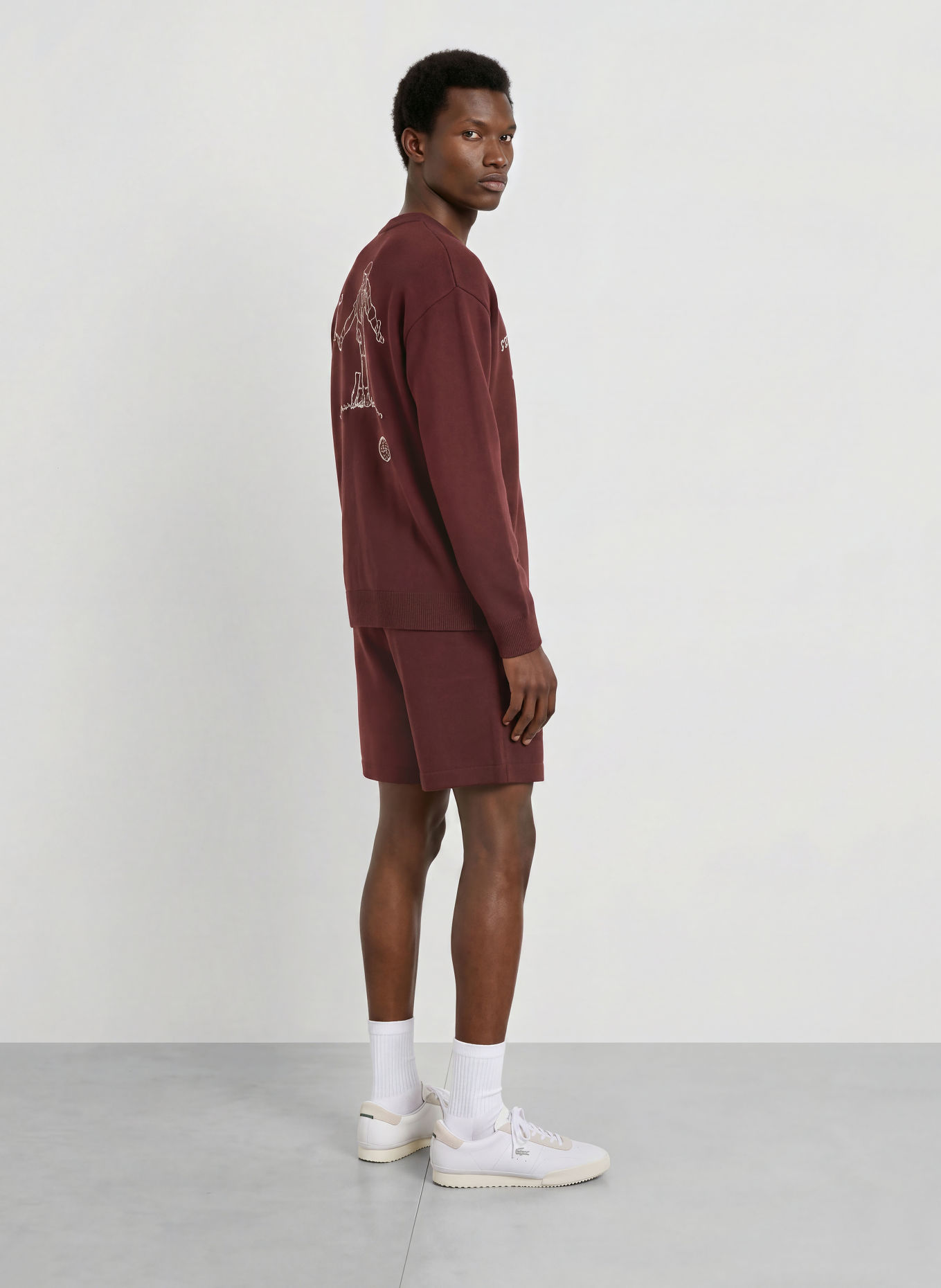 LACOSTE Strickshorts: DUNKELROT / DUNKELGRÜN / WEISS