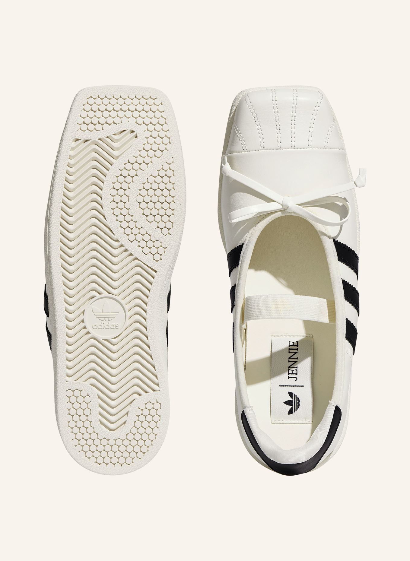 adidas Originals Sneaker SUPERSTAR SQ BALLET: WEISS / SCHWARZ
